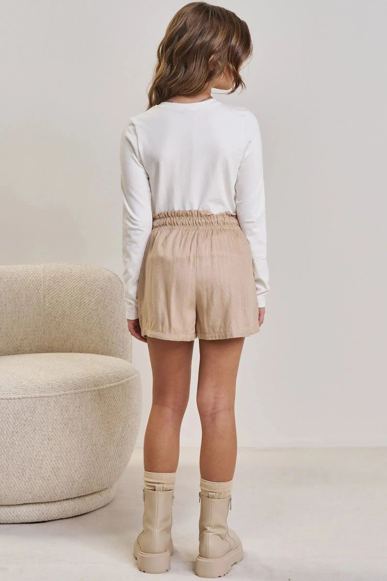 Conjunto de Blusa em Cotton e Shorts em Visco Shine 90120 Vic&Vicky Teen Menina