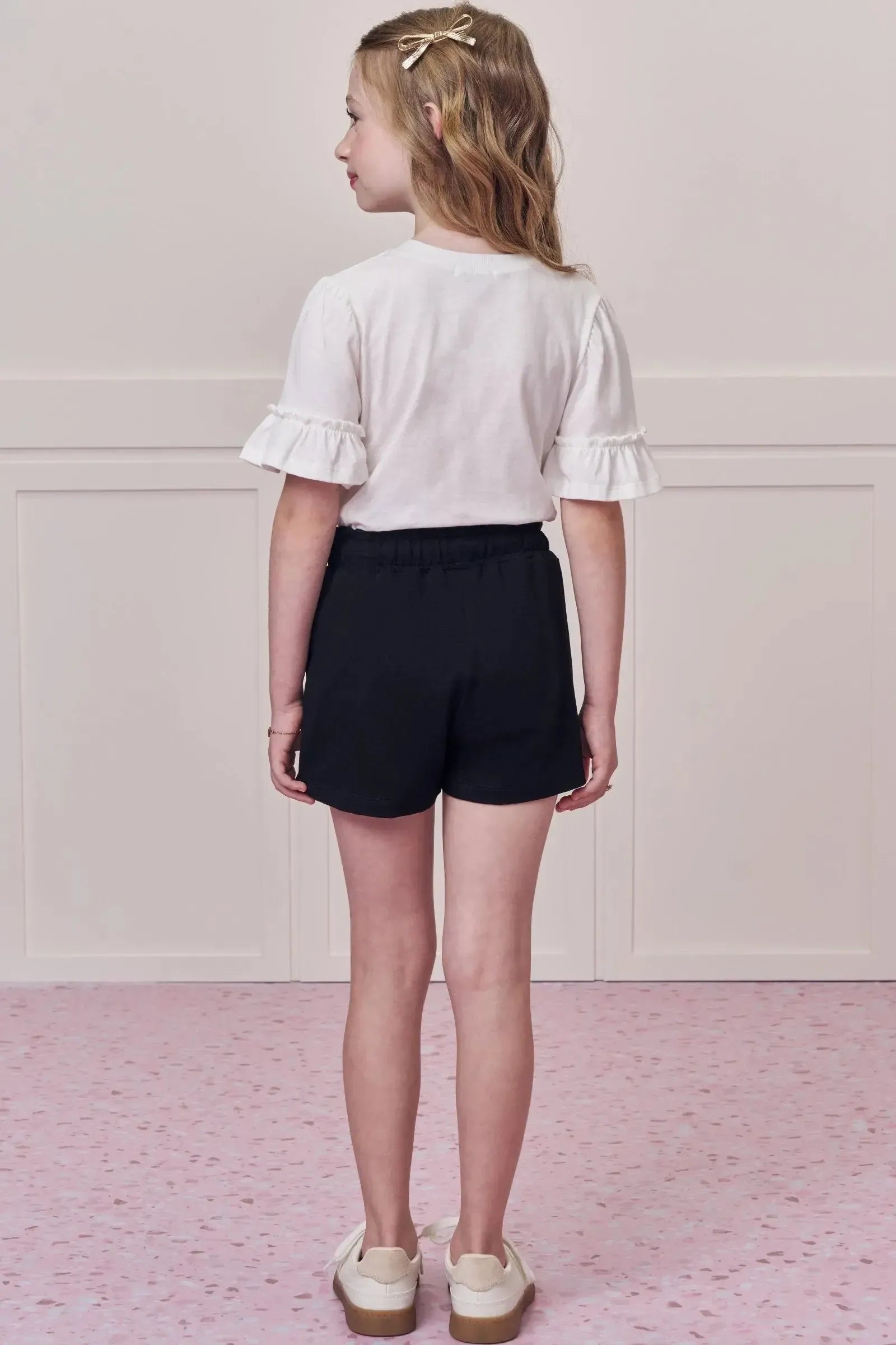 Conjunto de Blusa em Meia Malha e Short Saia em Molevisco 98719 Infanti Infantil Menina