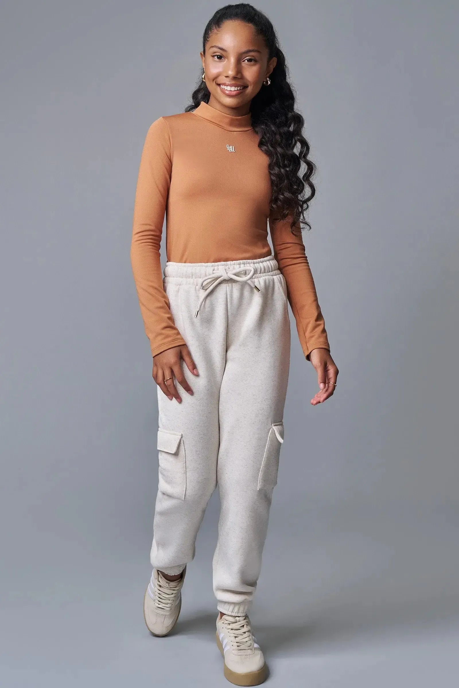 Conjunto de Blusa em Termoskin Peluciado e Calça Jogger em Moletom com Pelúcia 92191 Lilimoon Teen Menina