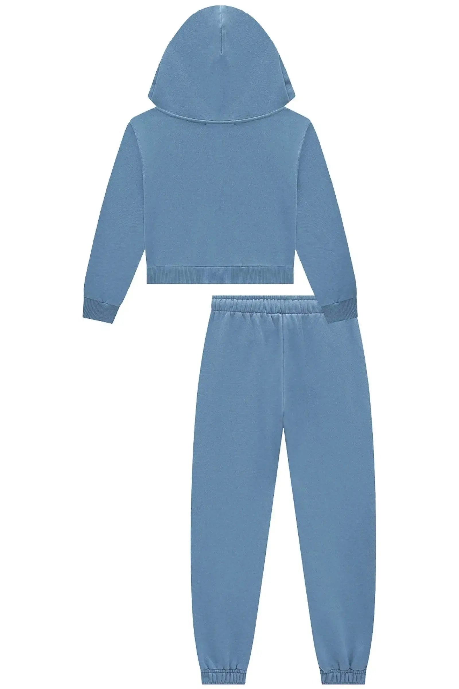 Conjunto de Blusão Boxy com Capuz e Calça Jogger em Moletom com Pelúcia 91712 Lilimoon Teen Menina