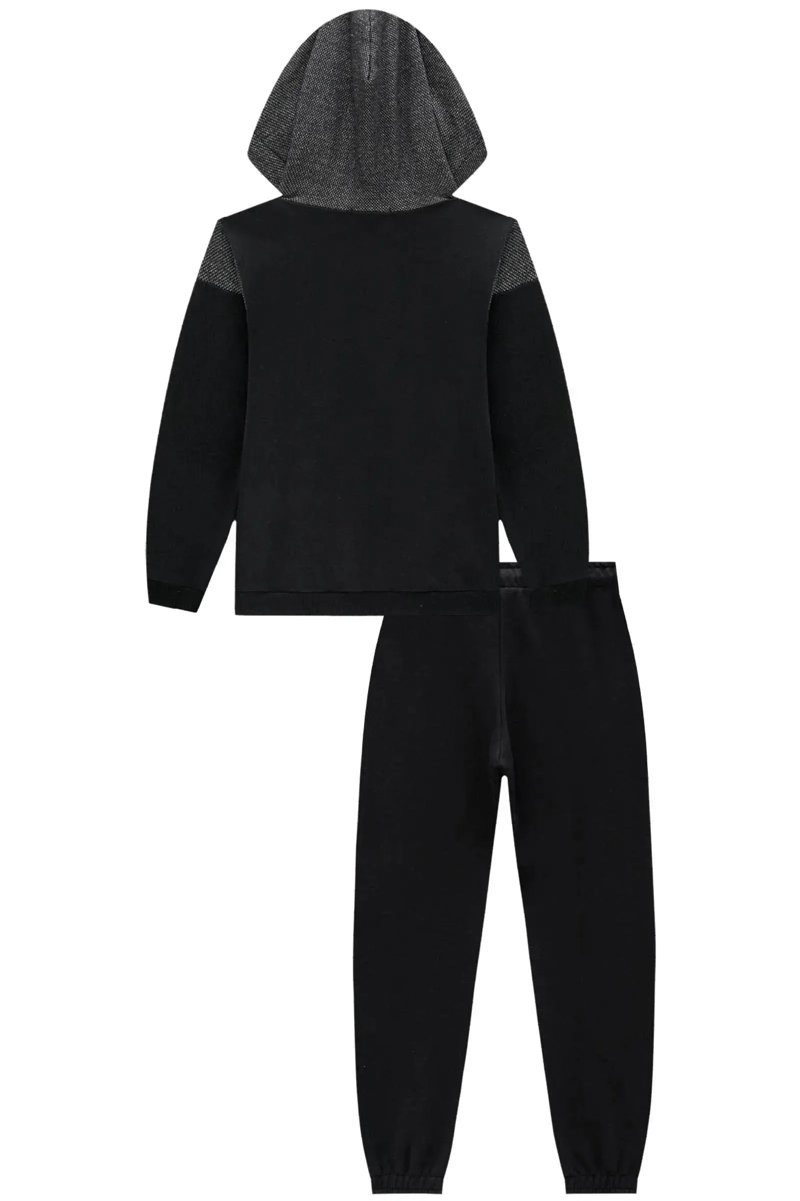 Conjunto de Blusão e Calça Jogger em Moletom com Pelúcia e Moletom Europa 91774 Johnny Fox Teen Menino