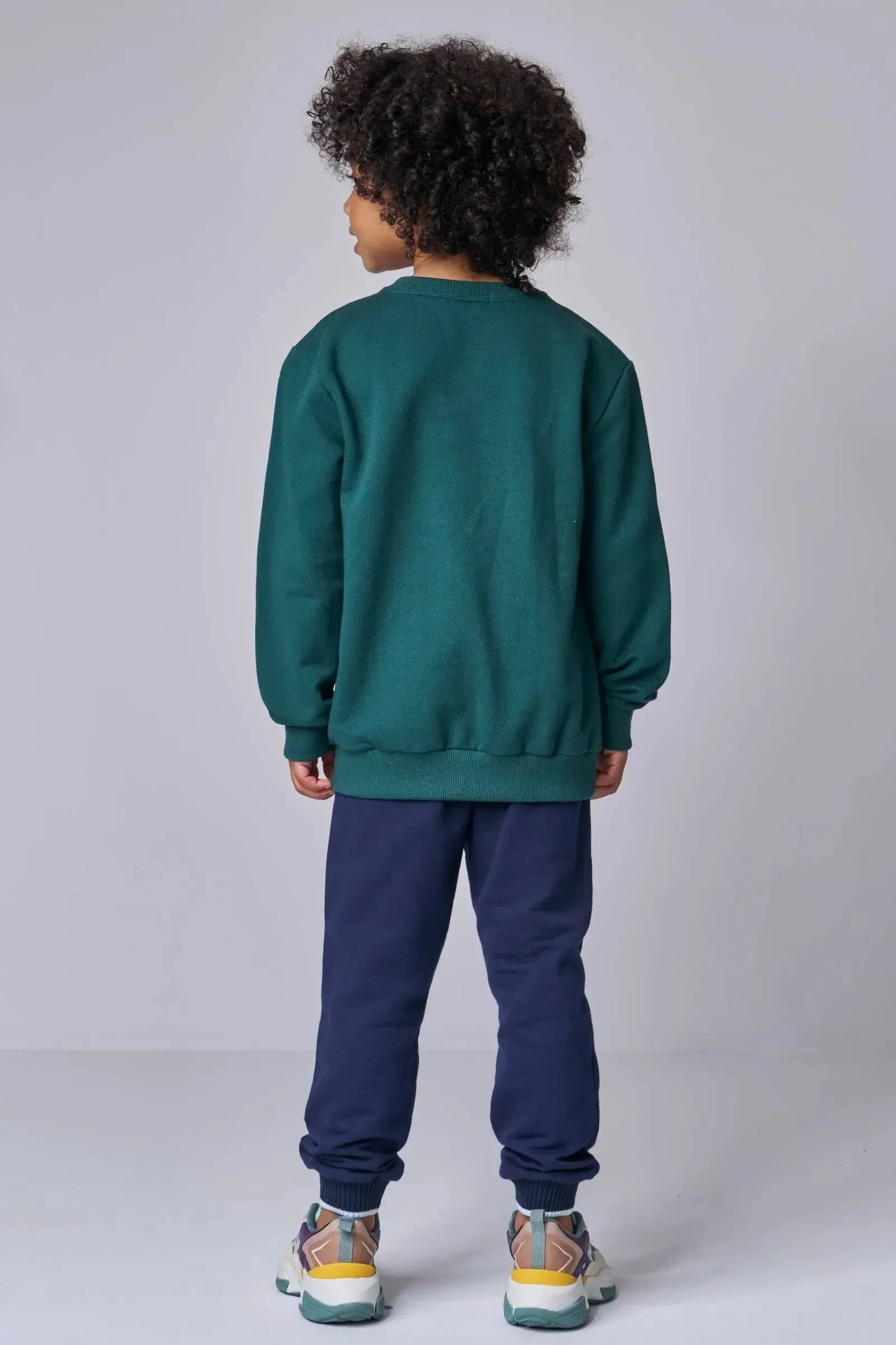 Conjunto de Blusão e Calça Jogger em Moletom sem Pelúcia 89783 LucBoo Infantil Menino