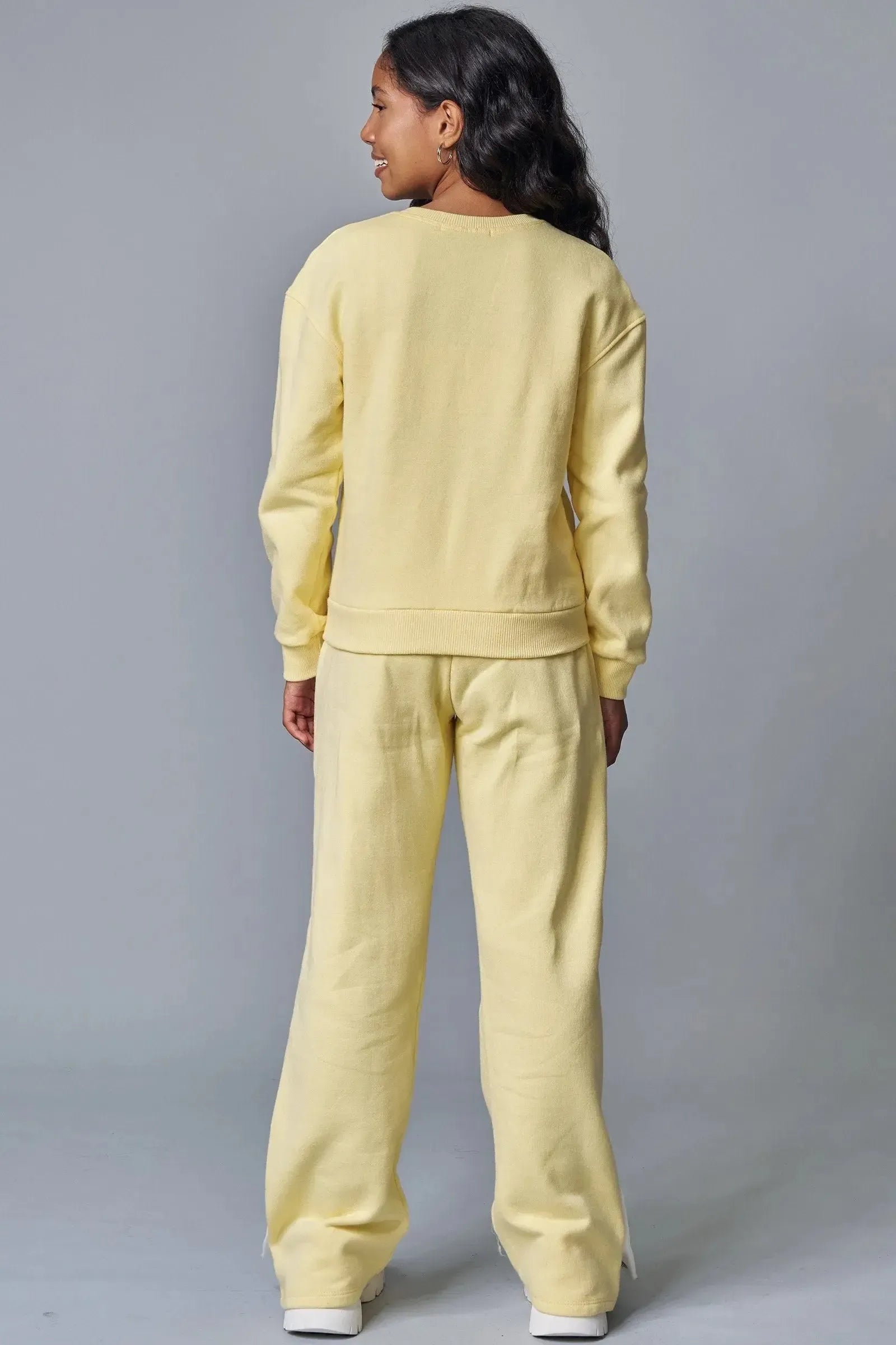 Conjunto de Blusão e Calça Reta em Moletom com Pelúcia 91730 Lilimoon Teen Menina