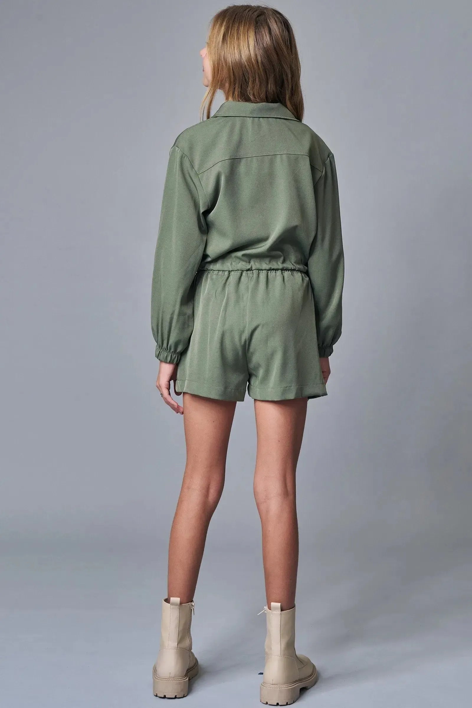 Conjunto de Camisa Boxy e Shorts em Alfaiataria Pergamon 90476 Lilimoon Teen Menina