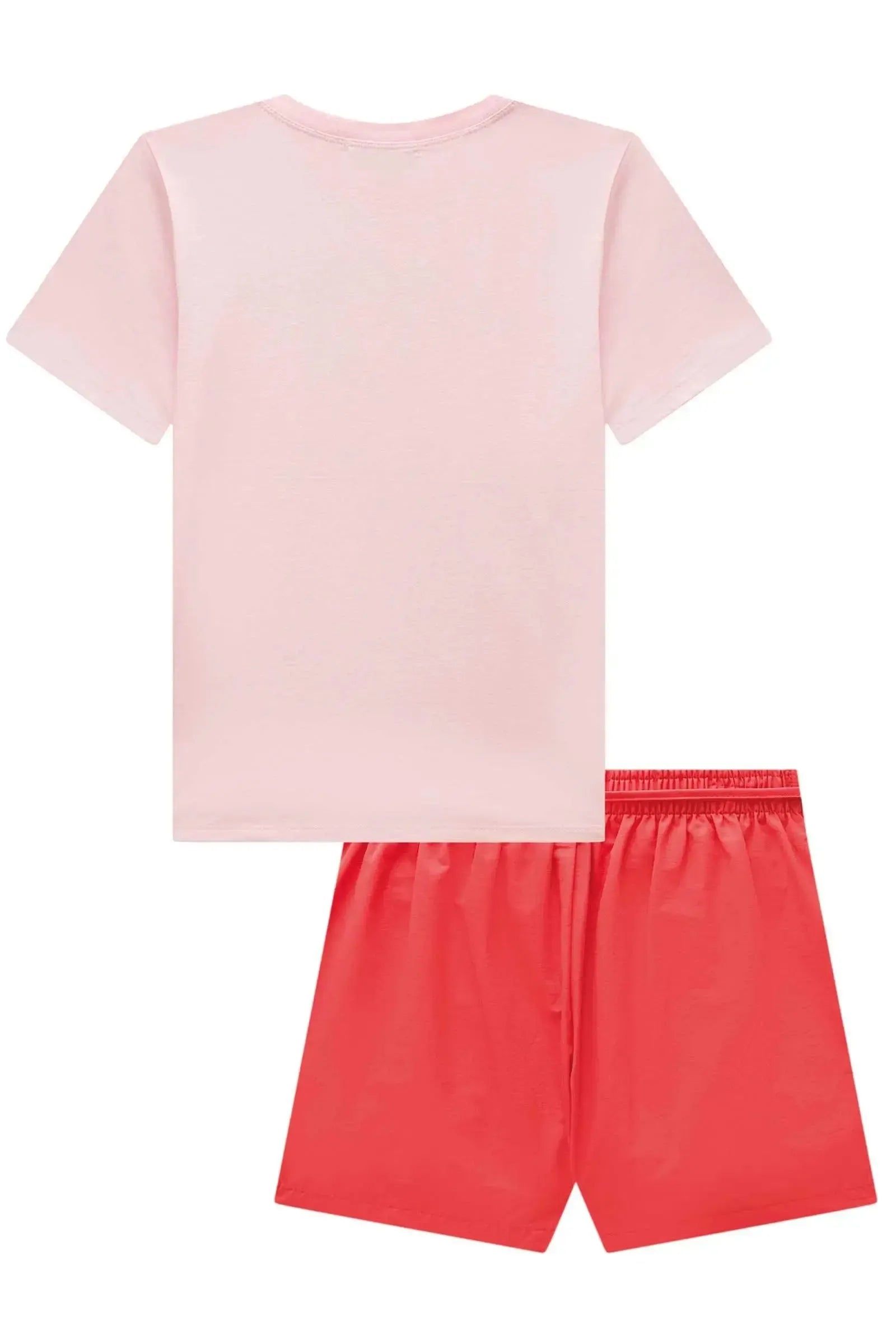 Conjunto de Camiseta Comfy em Meia Malha e Shorts em Alfaiataria Milos 98970 Lilimoon Teen Menina