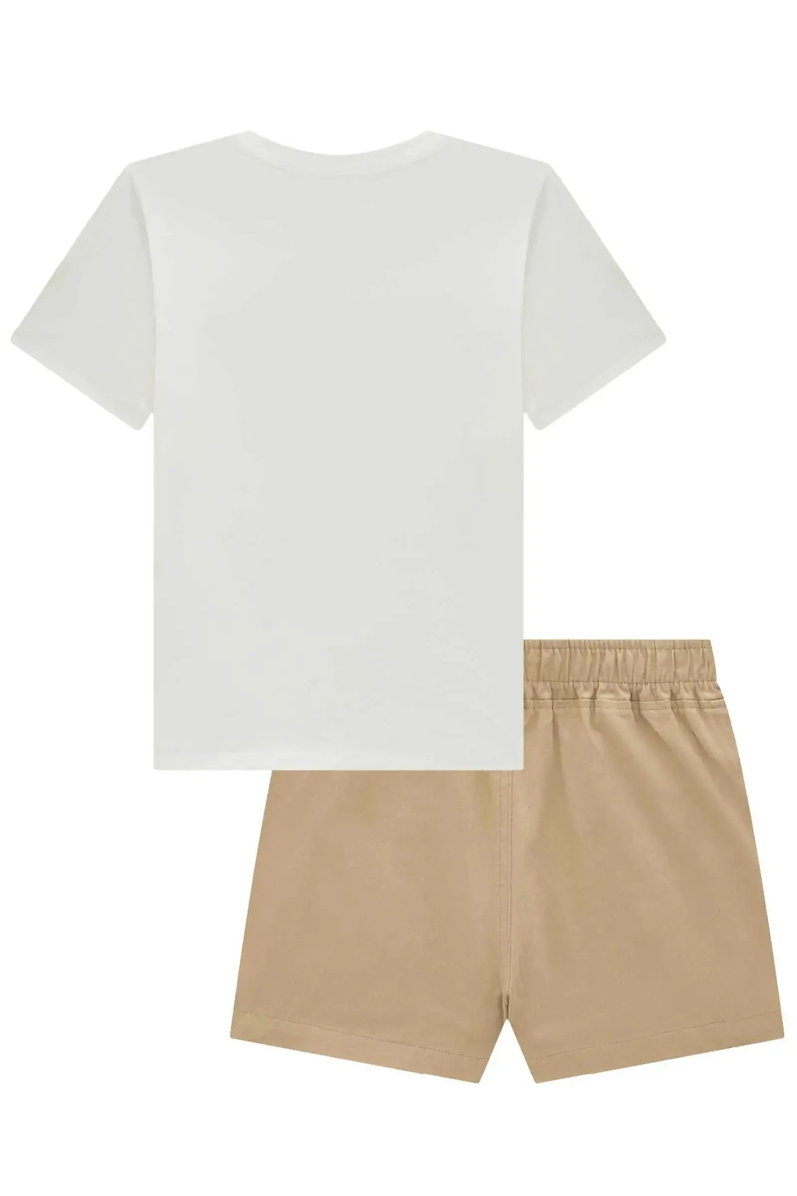 Conjunto de Camiseta Comfy em Meia Malha e Shorts em Sarja com Elastano 96245 Lilimoon Teen Menina