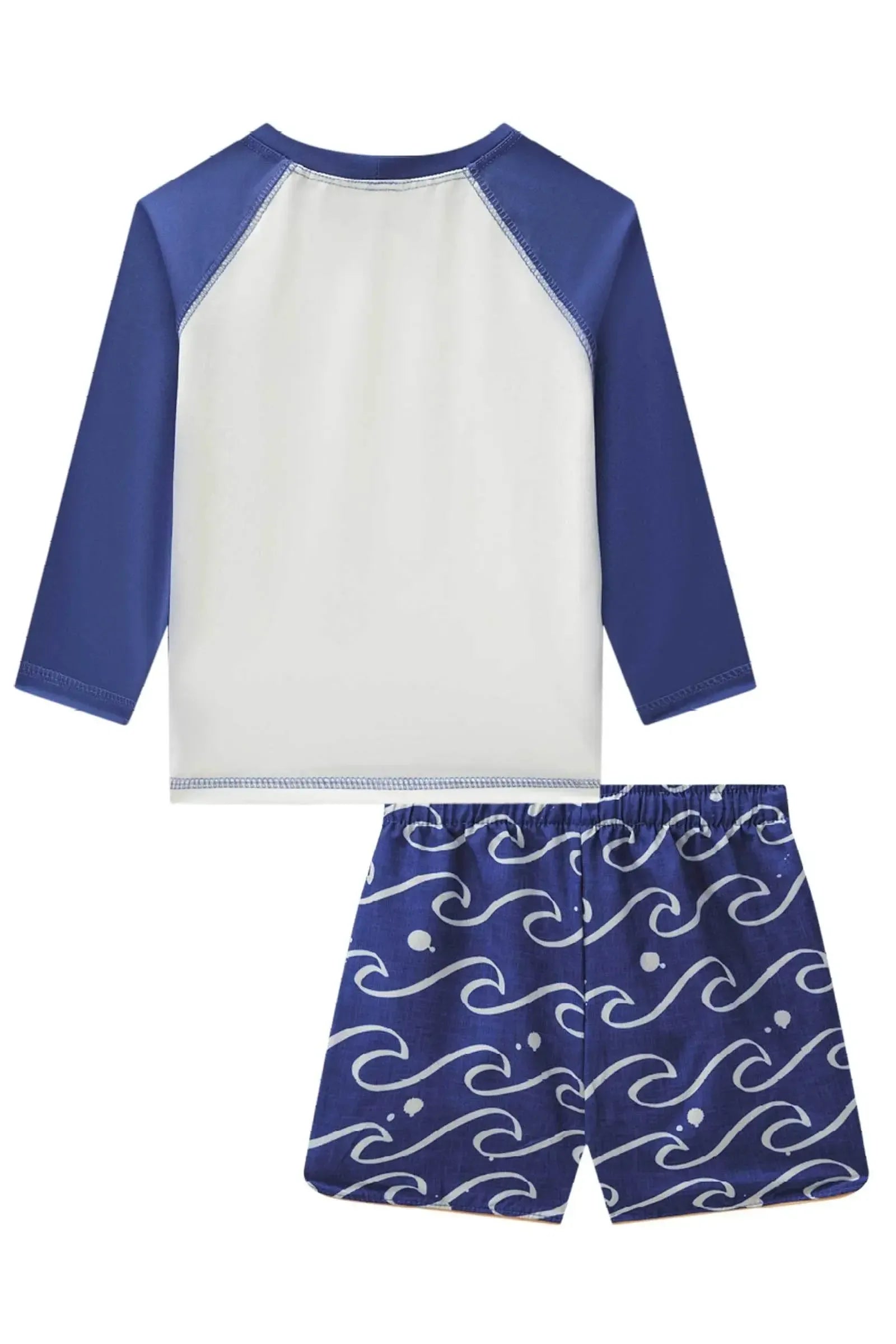 Conjunto de Camiseta e Malha Uv Dry com Proteção UV50+ e Bermuda em Nylon com Elastano 88776 Johnny Fox Bebê Menino