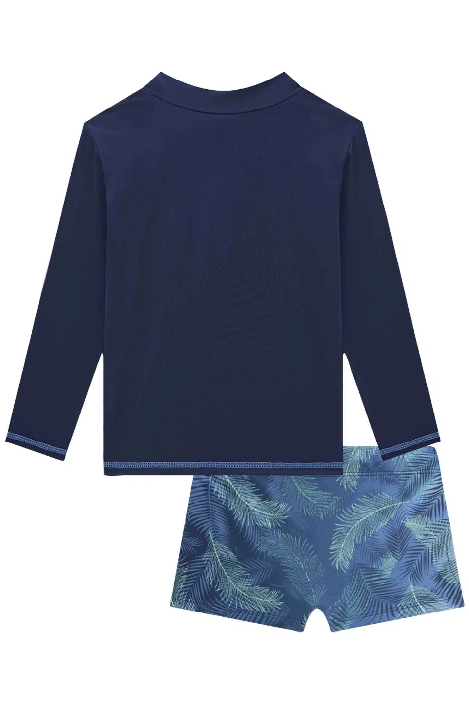 Conjunto Infantil Menino de Camiseta e Sunga em Malha Uv Dry com Proteção Uv 50+ 82279 LucBoo