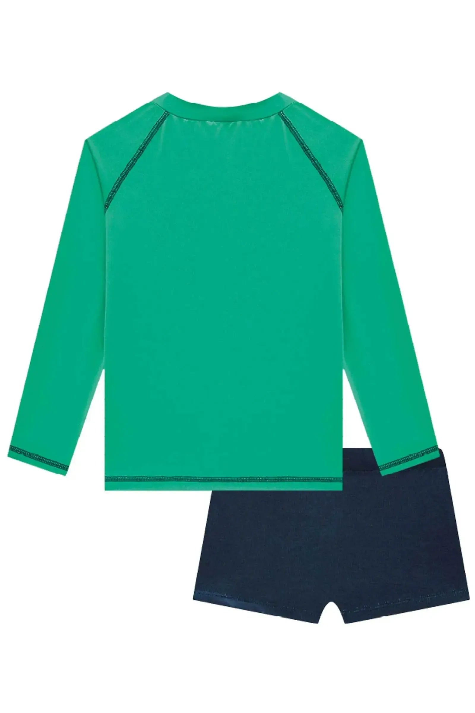 Conjunto de Camiseta e Sunga em Malha Uv Dry com Proteção UV50+ 85440 Johnny Fox Teen Menino