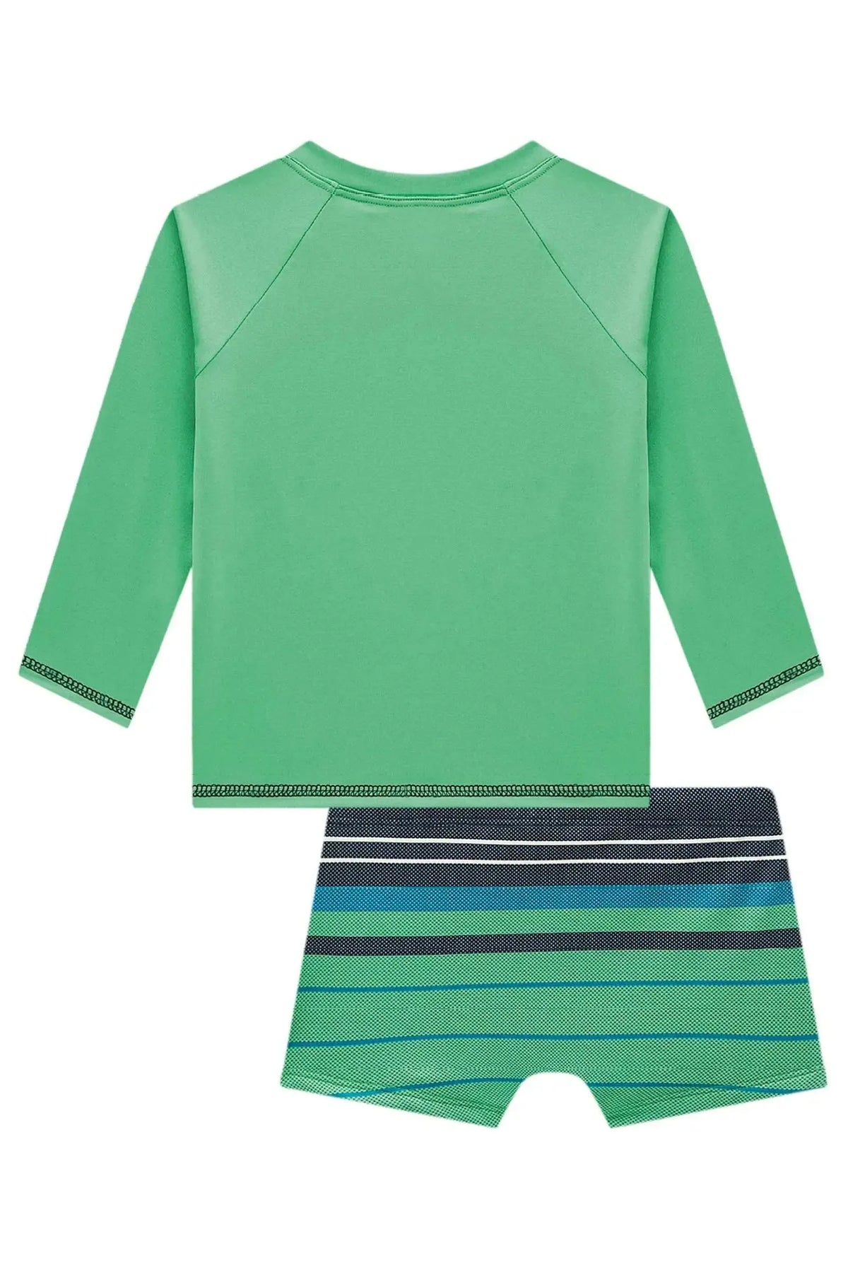 Conjunto de Camiseta e Sunga em Malha Uv Dry com Proteção UV50+ 99554 Johnny Fox Teen Menino