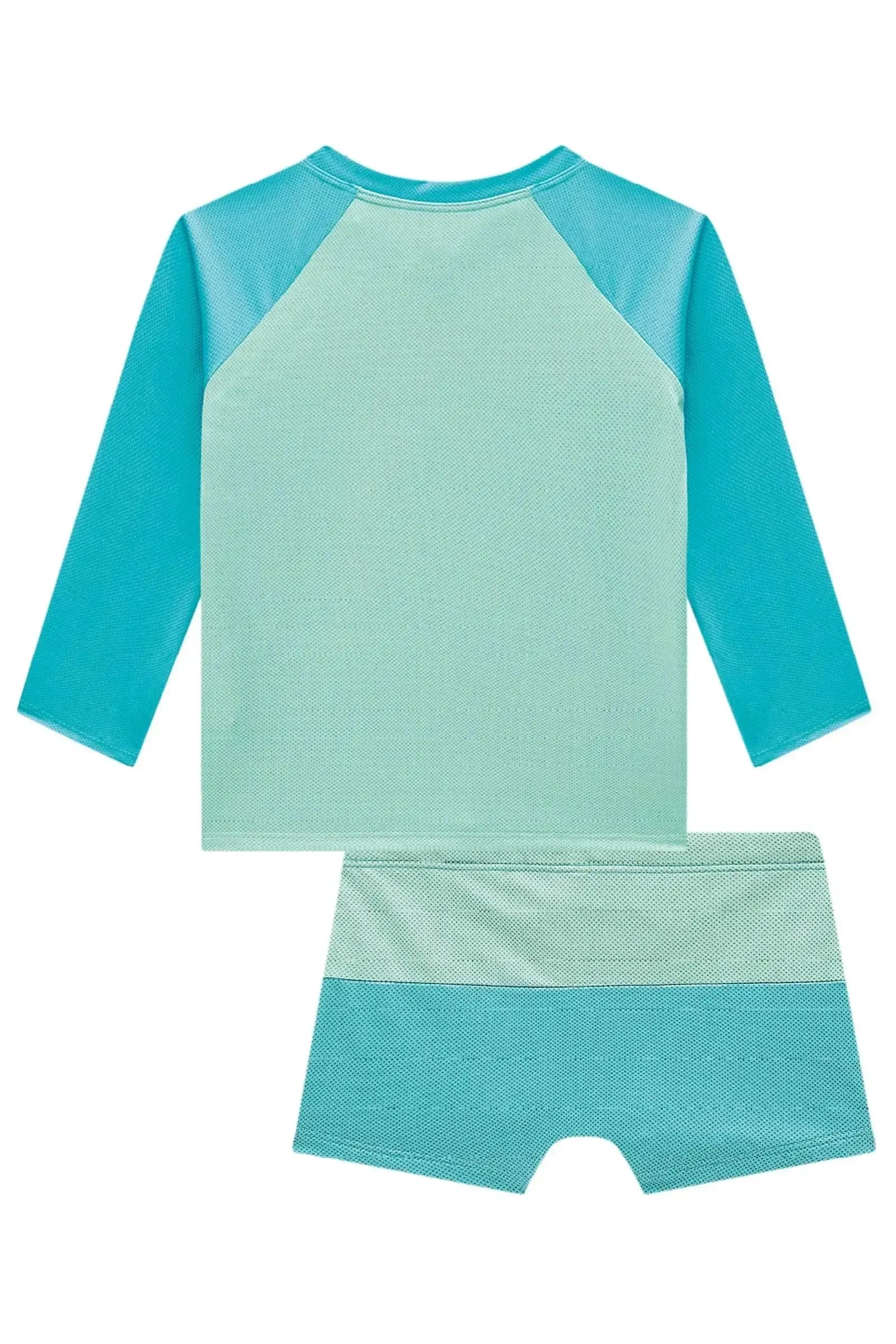 Conjunto de Camiseta e Sunga em Malha Uv Dry com Proteção UV50+ 99558 Johnny Fox Teen Menino