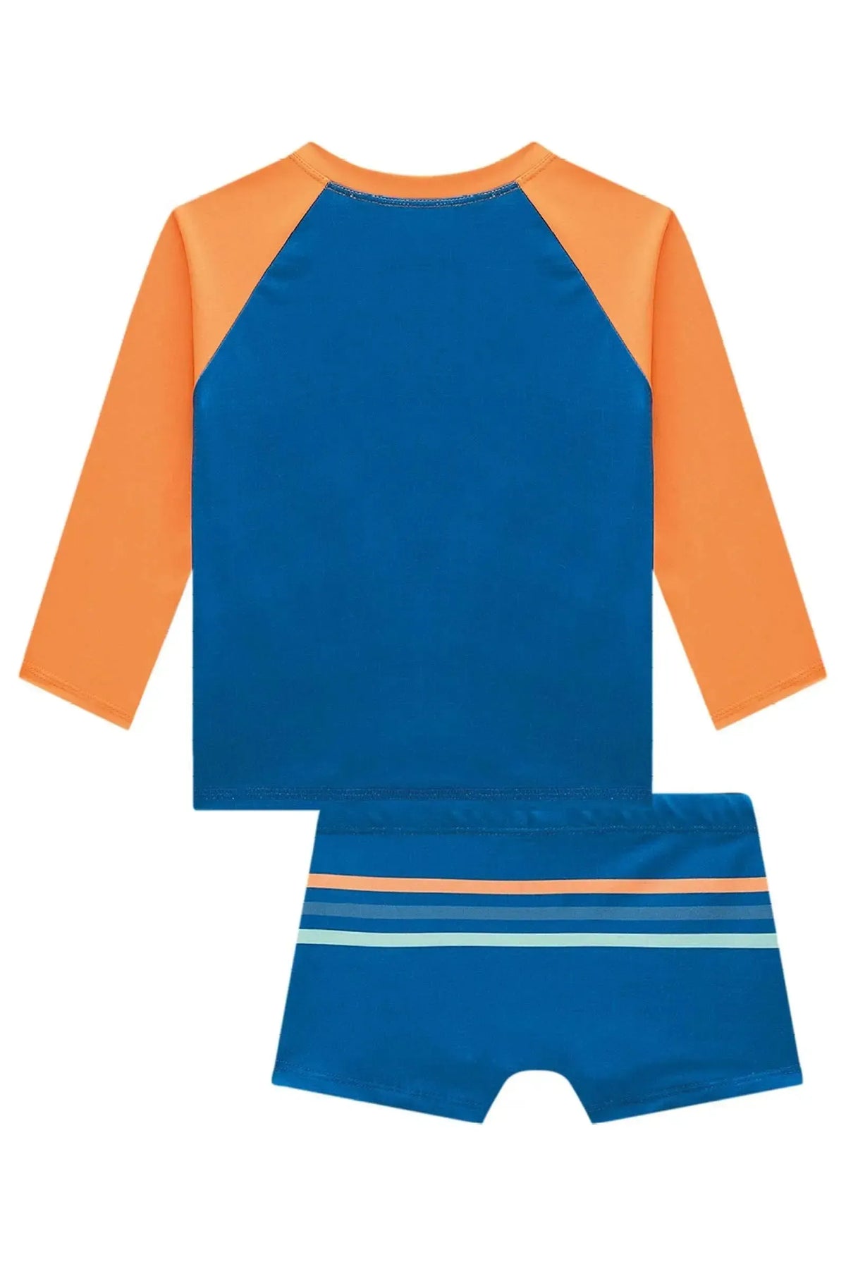Conjunto de Camiseta e Sunga em Malha Uv Dry com Proteção UV50+ 99562 Johnny Fox Teen Menino