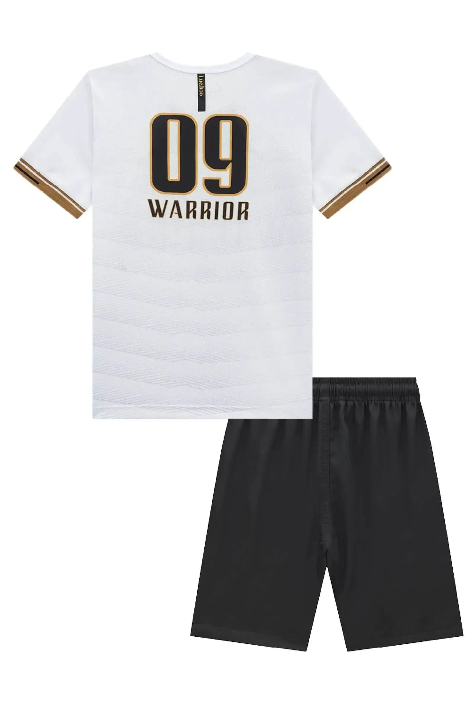 Conjunto de Camiseta em Malha Dry Sport e Bermuda em Nylon Super Soft com Elastano 96733 LucBoo Infantil Menino