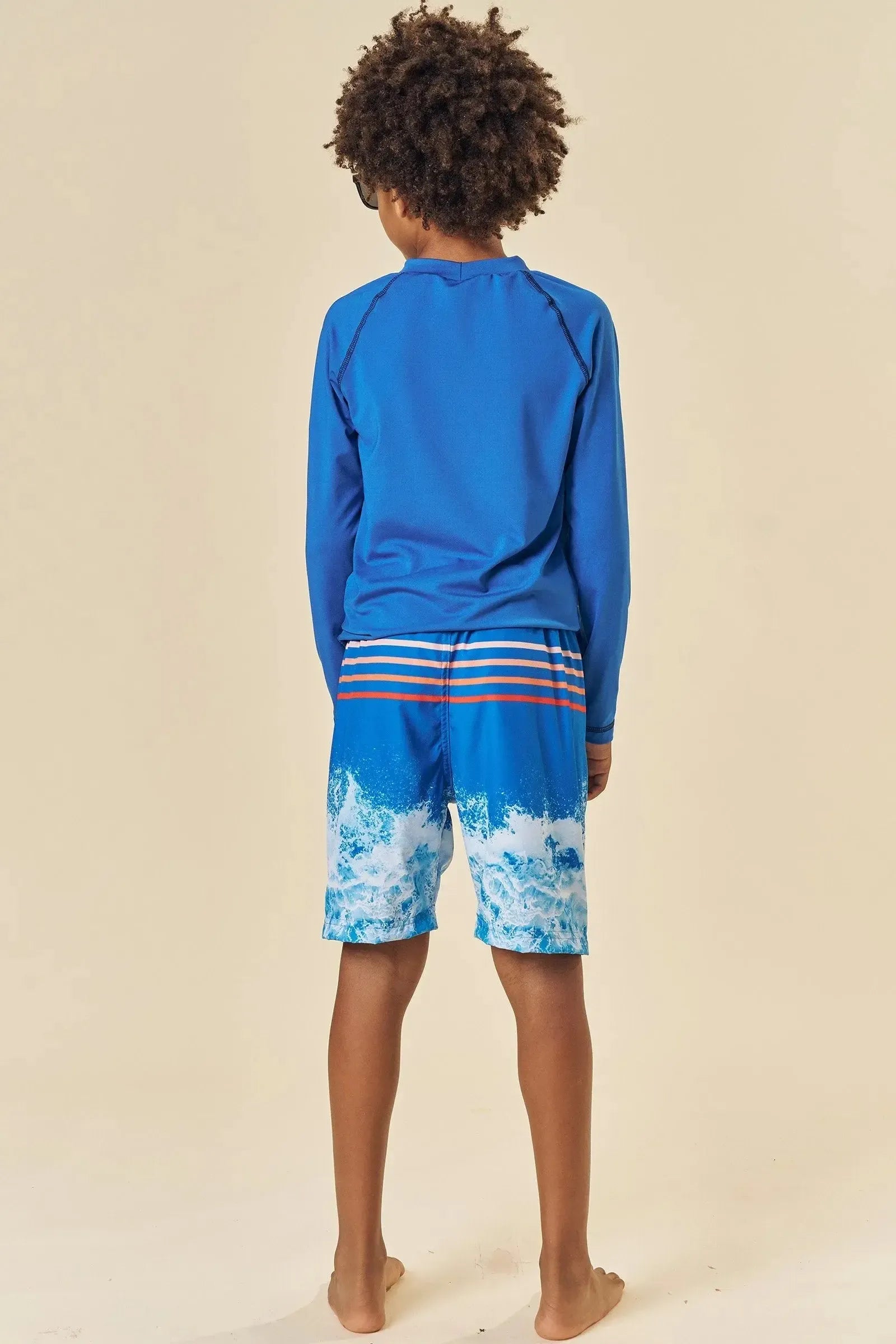 Conjunto de Camiseta em Malha Uv Dry com Proteção UV50+ e Bermuda em Nylon Ergonomic com e 85442 Johnny Fox Teen Menino