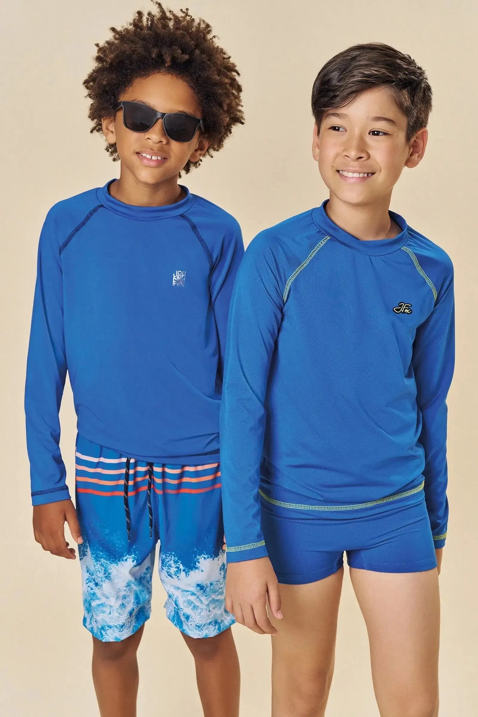 Conjunto de Camiseta em Malha Uv Dry com Proteção UV50+ e Bermuda em Nylon Ergonomic com e 85442 Johnny Fox Teen Menino