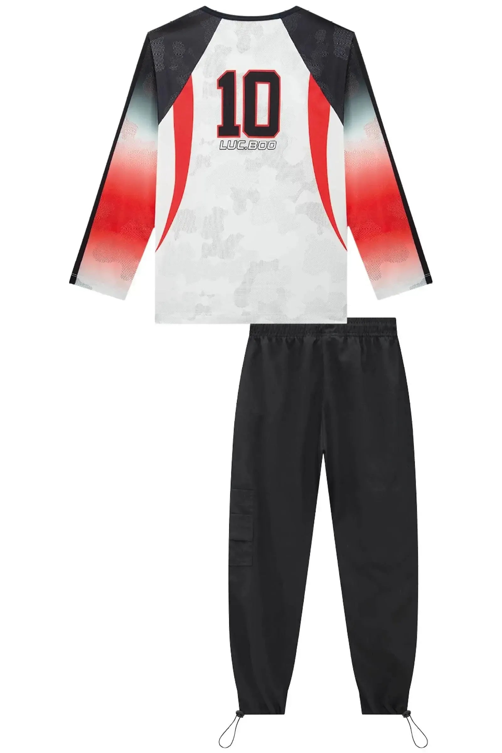 Conjunto de Camiseta em Malha UV Dry com Proteção UV50+ e Calça em Nylon com Elastano 90741 LucBoo Infantil Menino