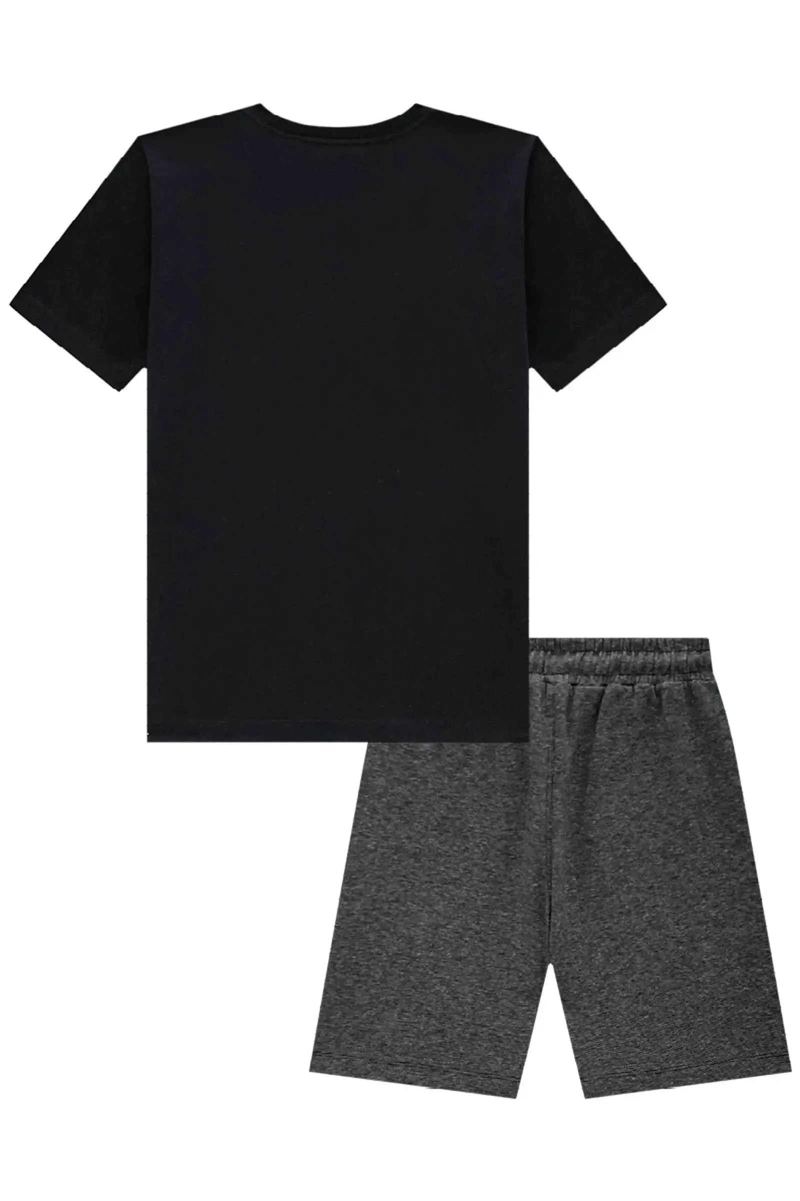 Conjunto de Camiseta em Meia Malha com Bermuda em Malha Active 84086 Johnny Fox Teen Menino