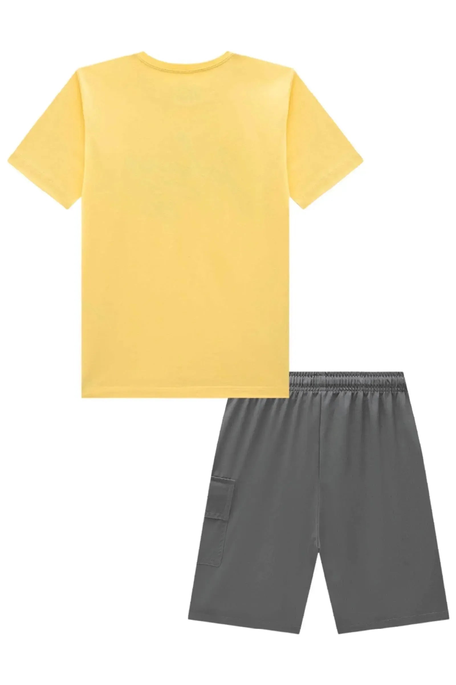Conjunto de Camiseta em Meia Malha e Bermuda em Hydronatic Supersoft com Elastano 96860 Johnny Fox Teen Menino