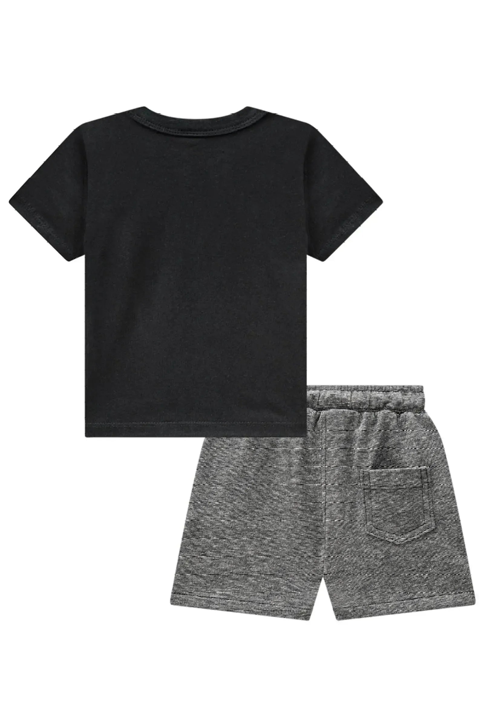 Conjunto de Camiseta em Meia Malha e Bermuda em Malha Active 84658 Johnny Fox Bebê Menino