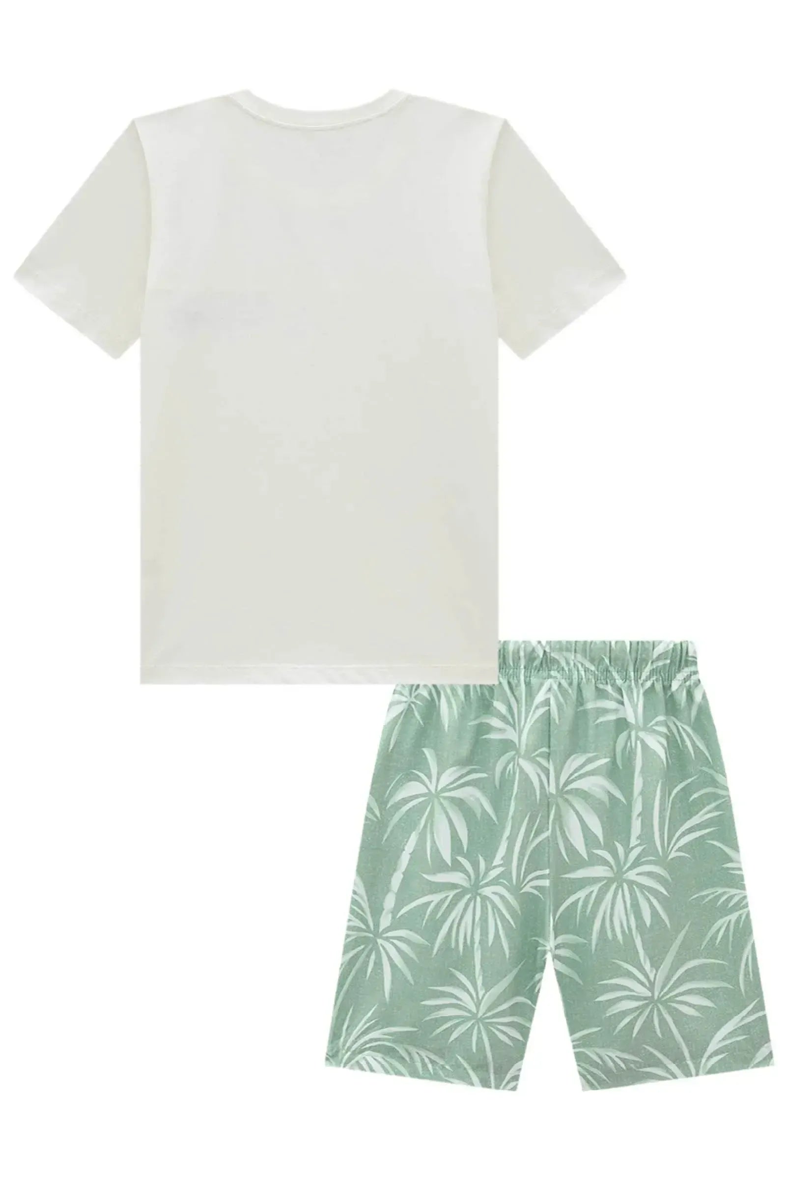 Conjunto de Camiseta em Meia Malha e Bermuda em Nylon Ergonomic com Elastano 98695 Johnny Fox Teen Menino