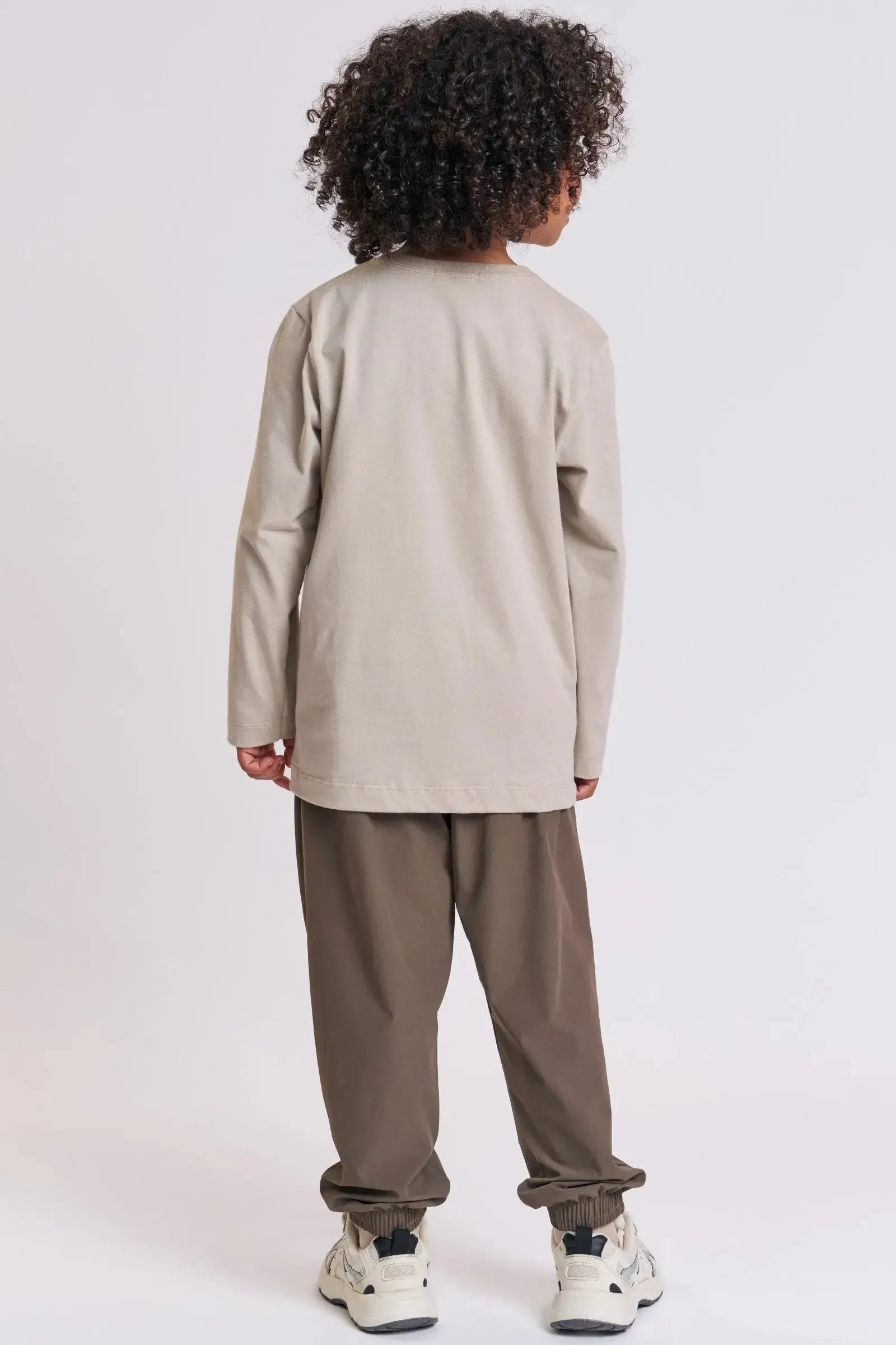 Conjunto de Camiseta em Meia Malha e Calça Jogger em Nylon Ripstop com Elastano 92062 LucBoo Infantil Menino