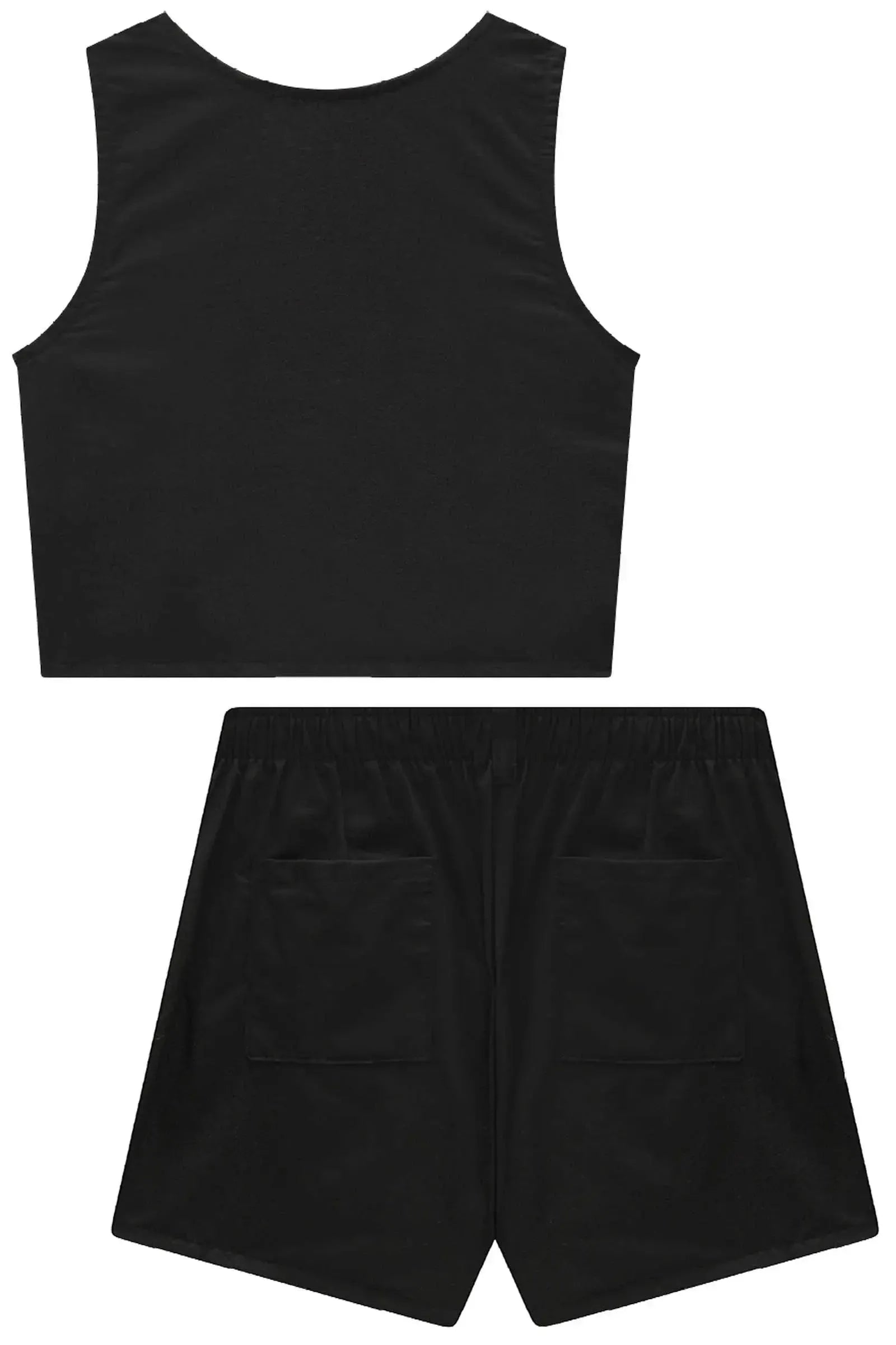 Conjunto de Colete e Shorts em Alfaiataria Amore 92557 Lilimoon Teen Menina