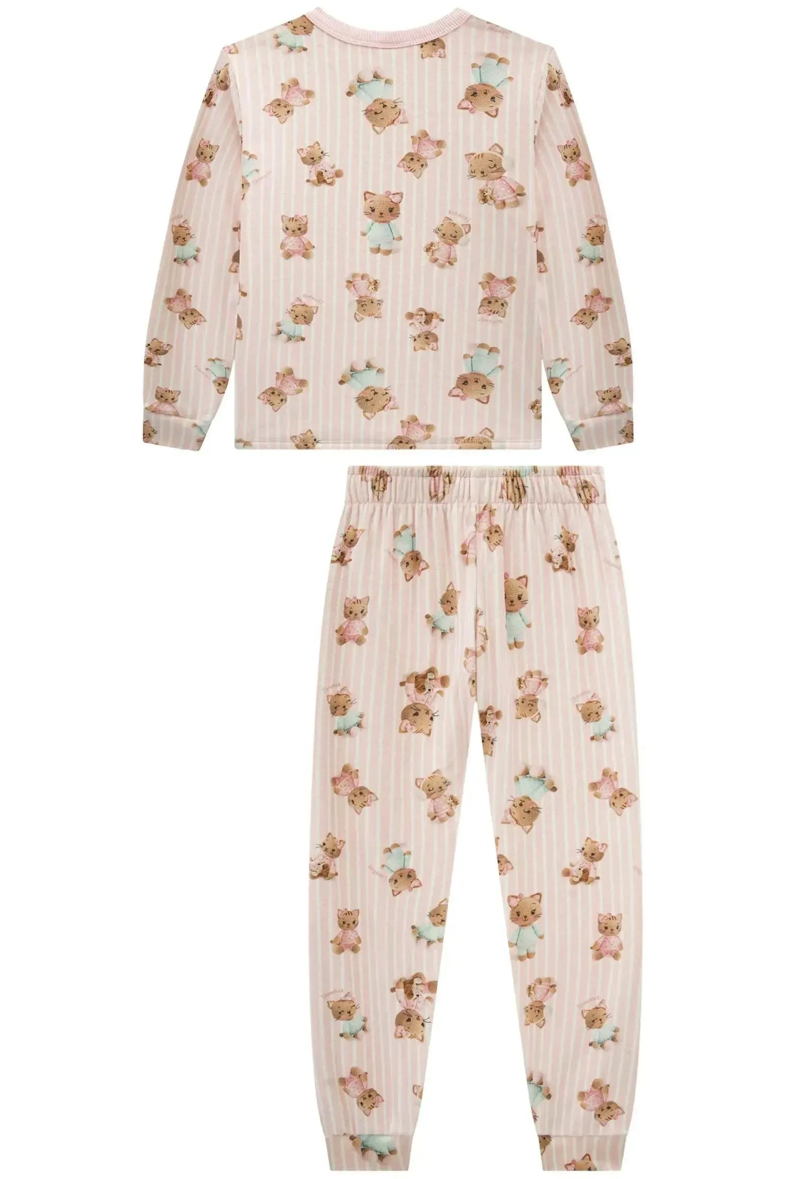 Conjunto de Pijama de Blusão e Calça em Fleece Luxo 89626 Infanti Infantil Menina