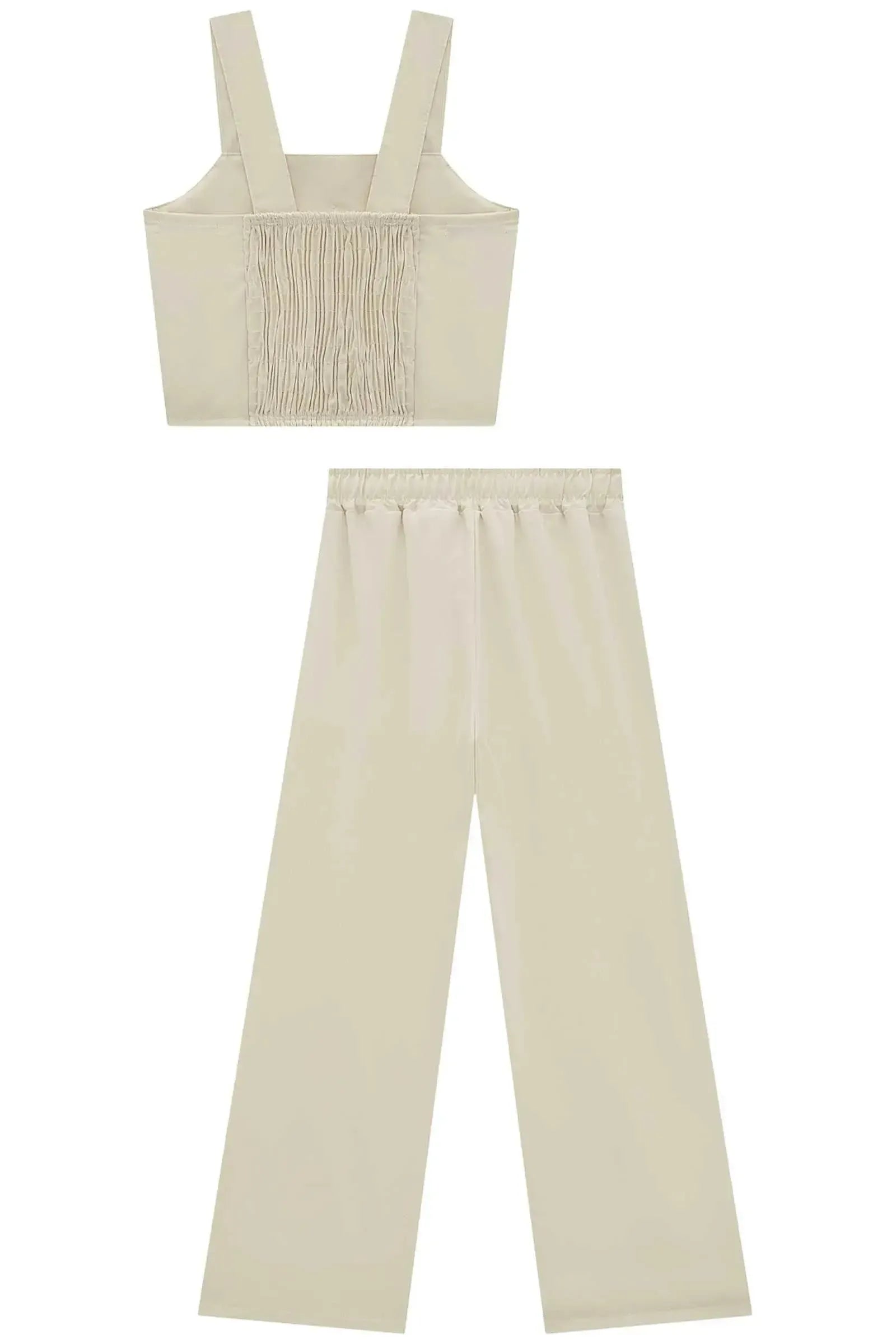 Conjunto de Regata e Calça em Alfaiataria Brunello 95937 Lilimoon Teen Menina