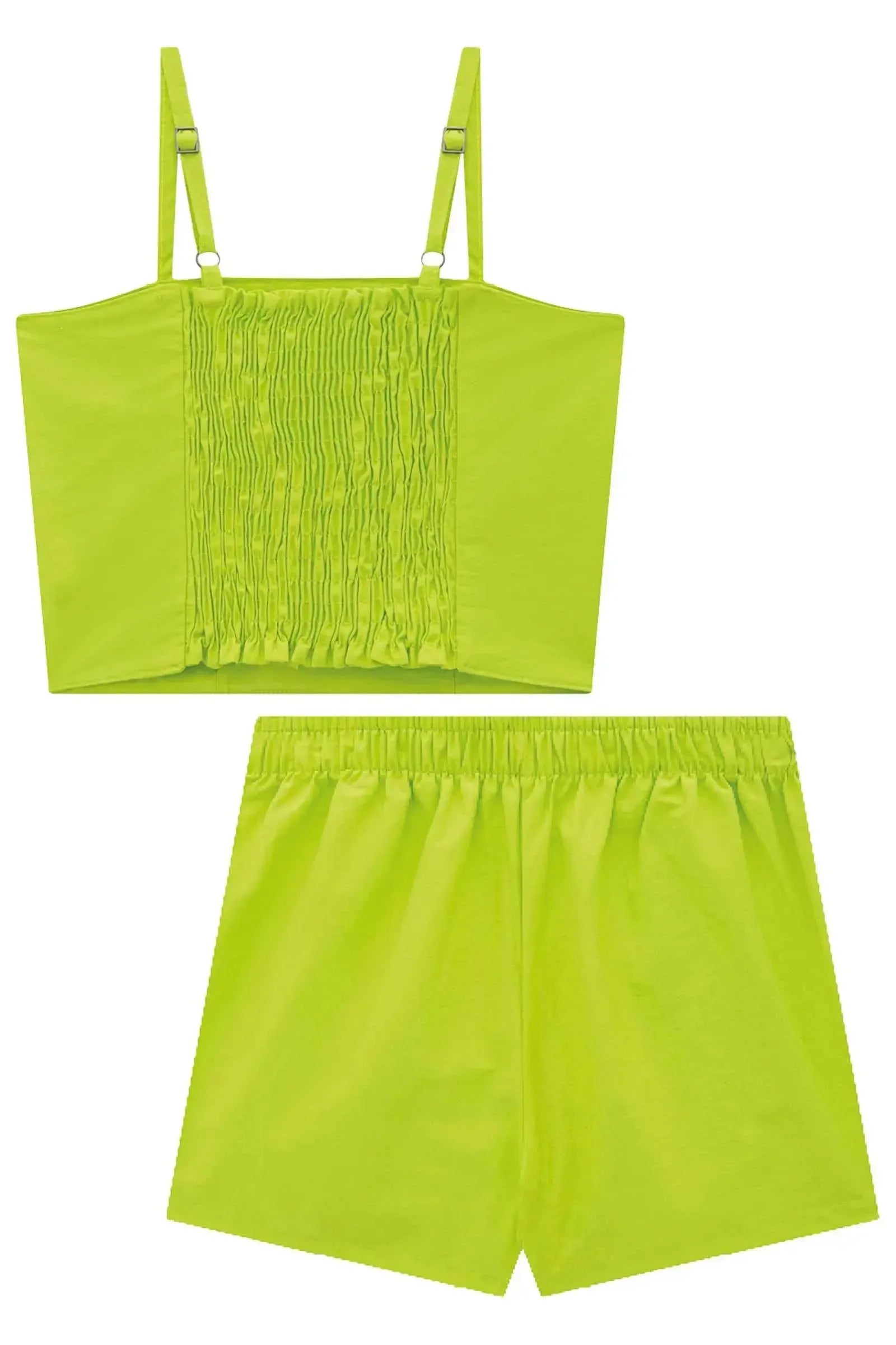 Conjunto de Regata e Short Saia em Alfaiataria Amore 92602 Lilimoon Teen Menina