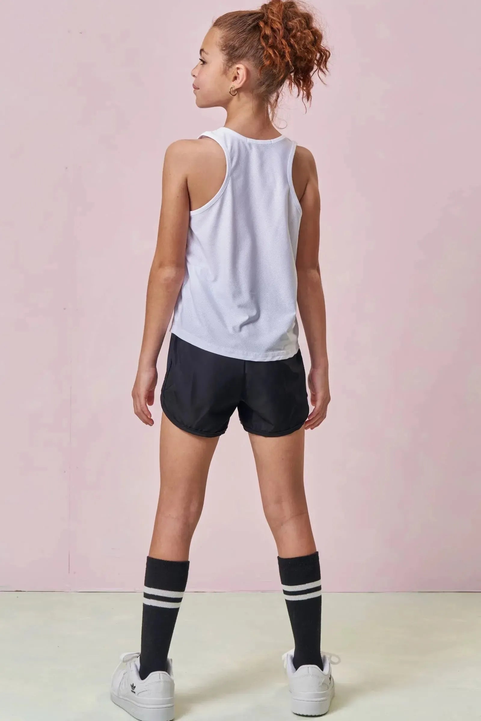 Conjunto de Regata em Malha Yuki e Shorts em Nylon 96487 Lilimoon Teen Menina