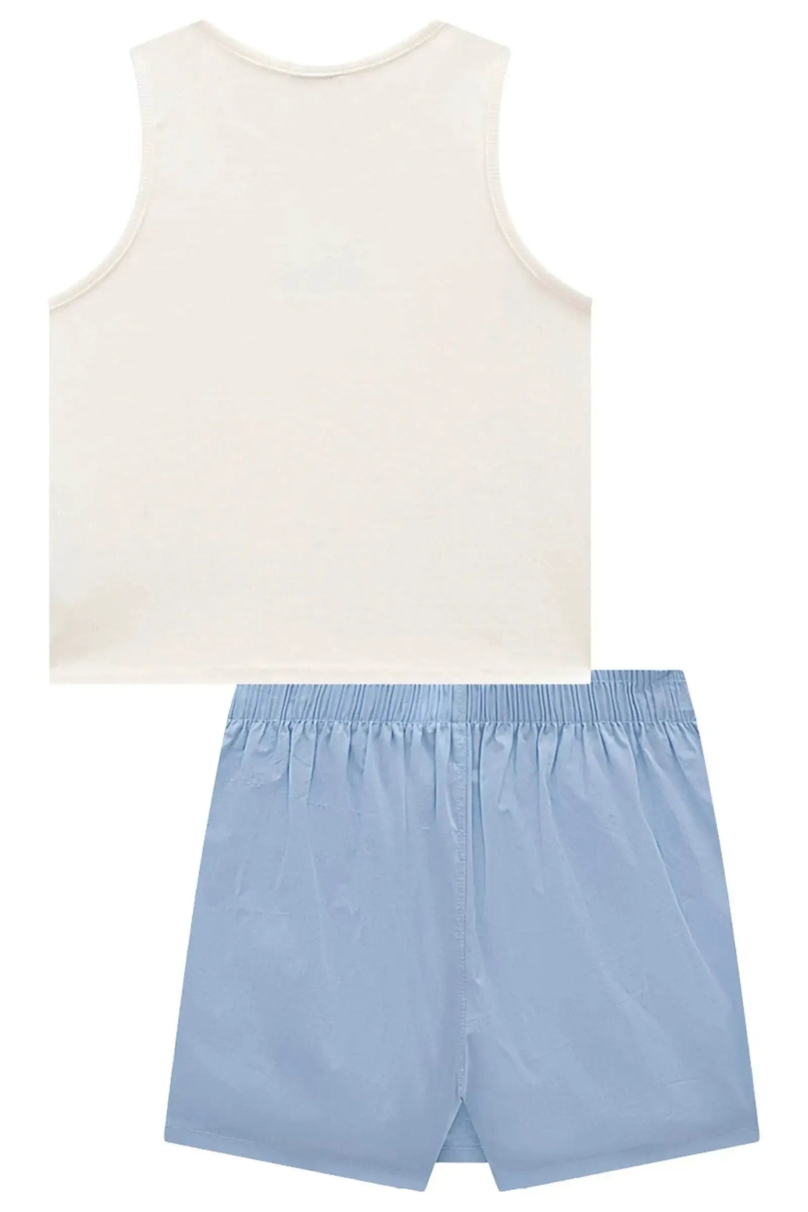 Conjunto de Regata em Poliamida e Short Saia em Tricoline com Elastano 92915 Vic&Vicky Teen Menina