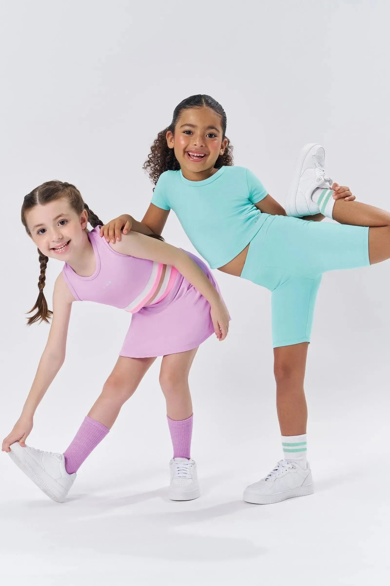 Conjunto de Top Cropped e Short Saia em Poliamida 86747 Kukiê Infantil Menina