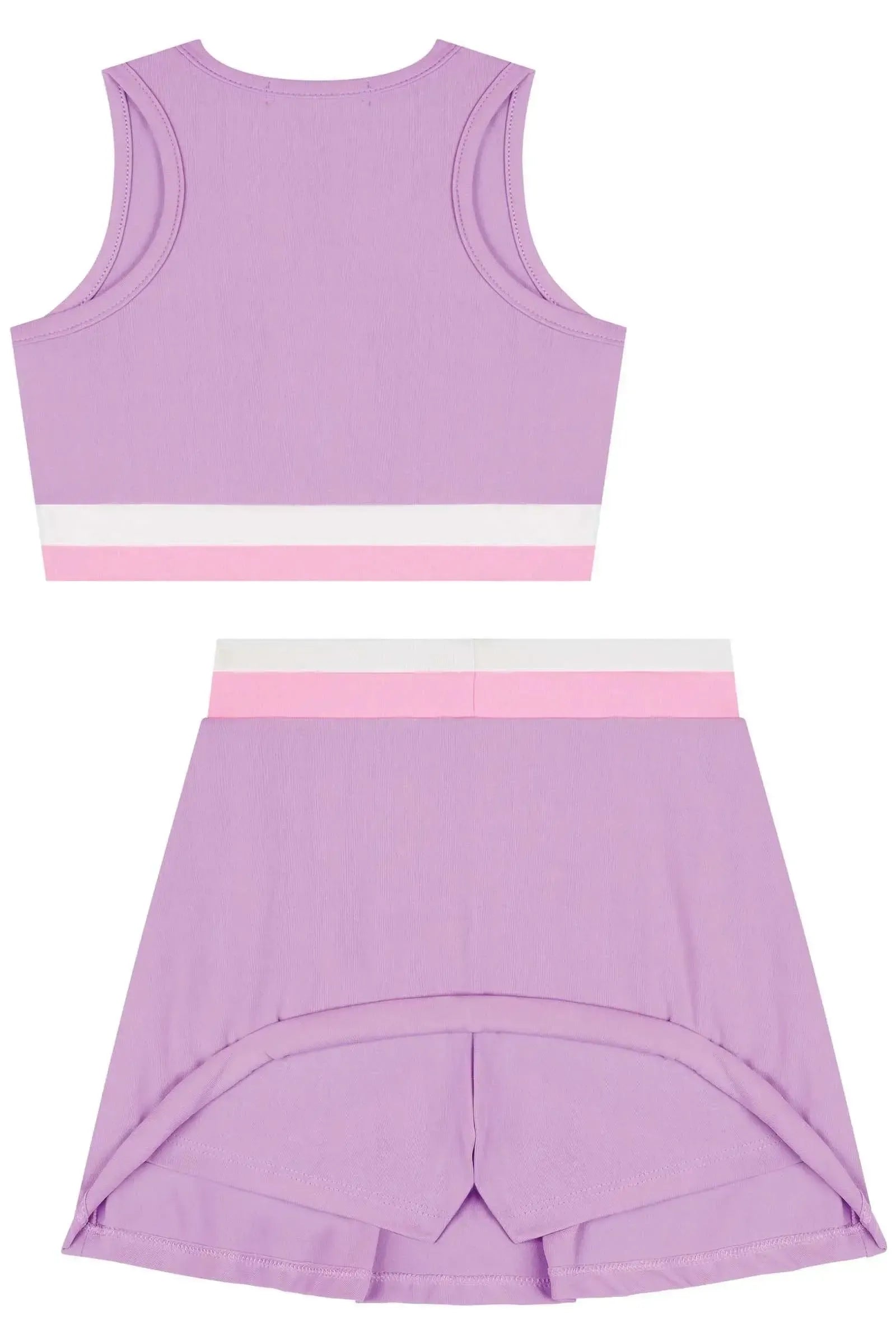 Conjunto de Top Cropped e Short Saia em Poliamida 86747 Kukiê Infantil Menina