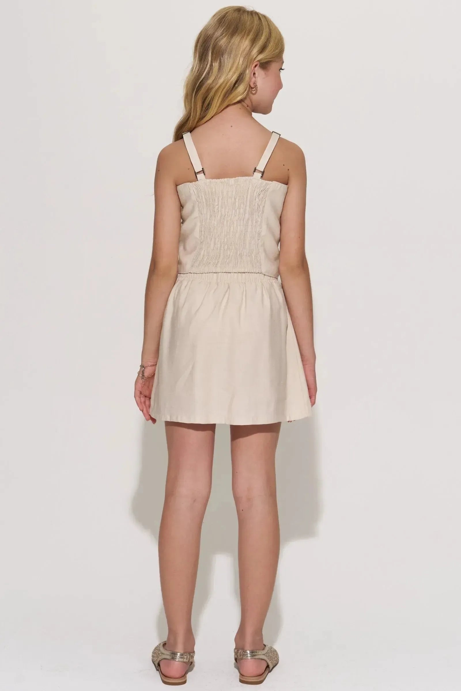 Conjunto de Top e Saia em Alfaiataria Brunello com Shorts Embutido 95658 Lilimoon Teen Menina
