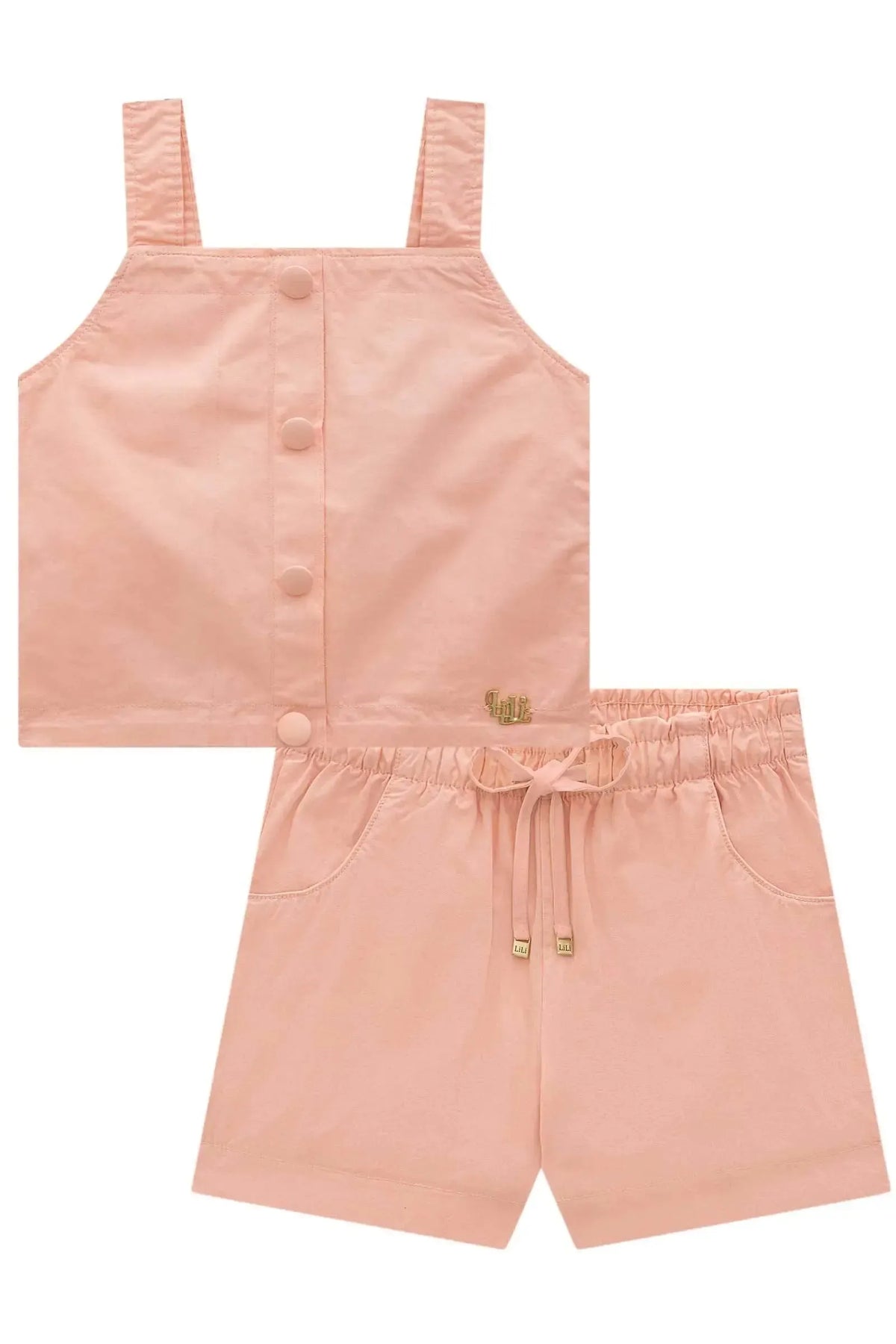 Conjunto de Top e Shorts em Sarja com Elastano 99317 Lilimoon Teen Menina