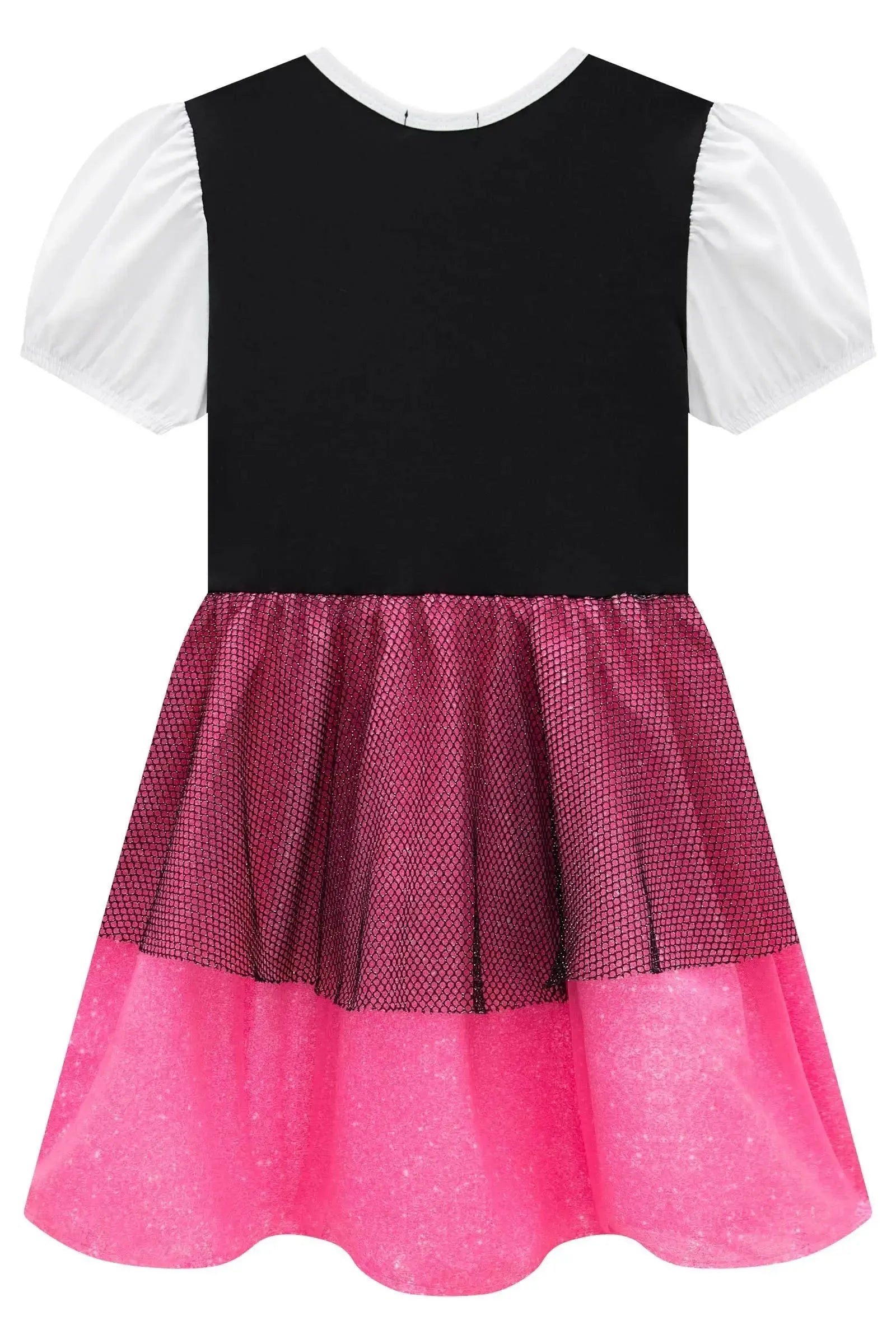 Fantasia de Piratinha (Vestido em Malha Power Tule e Paetê. Acompanha Tapa Olho) 97622 Kukiê Infantil Menina