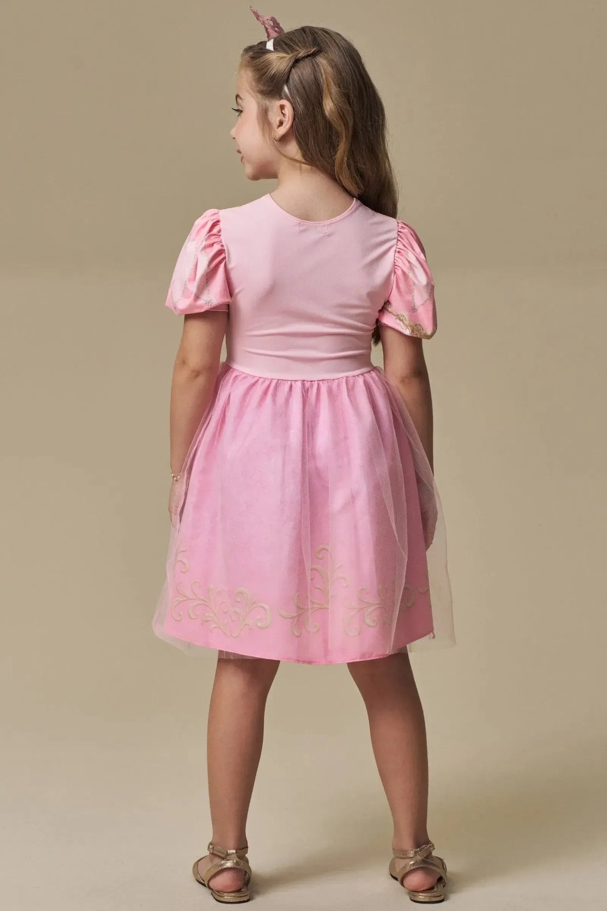 Fantasia de Princesa Sonhadora. Acompanha Tiara Coroa 97397 Infanti Infantil Menina