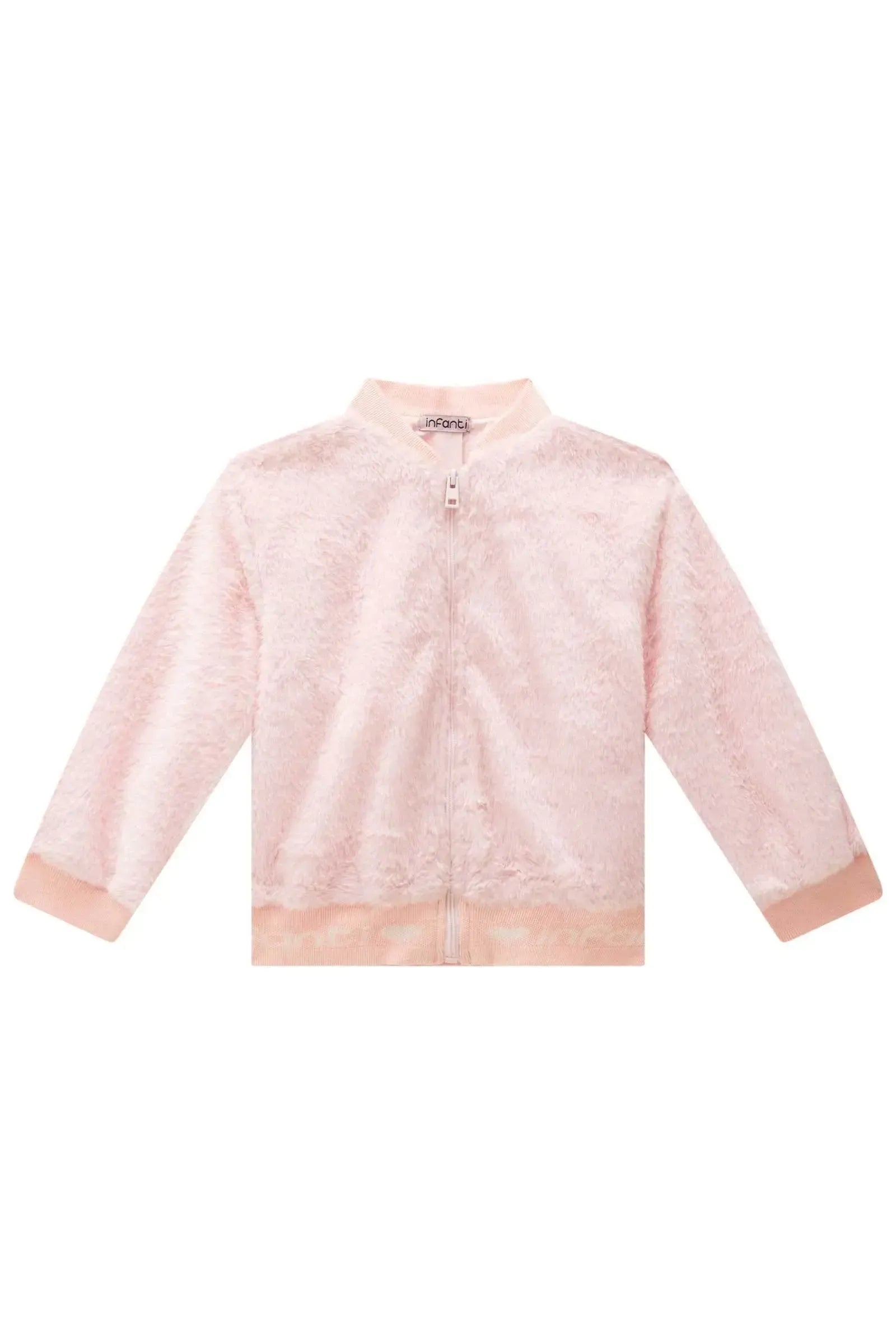 Jaqueta Bomber em Pelo Liso 89765 Infanti Infantil Menina