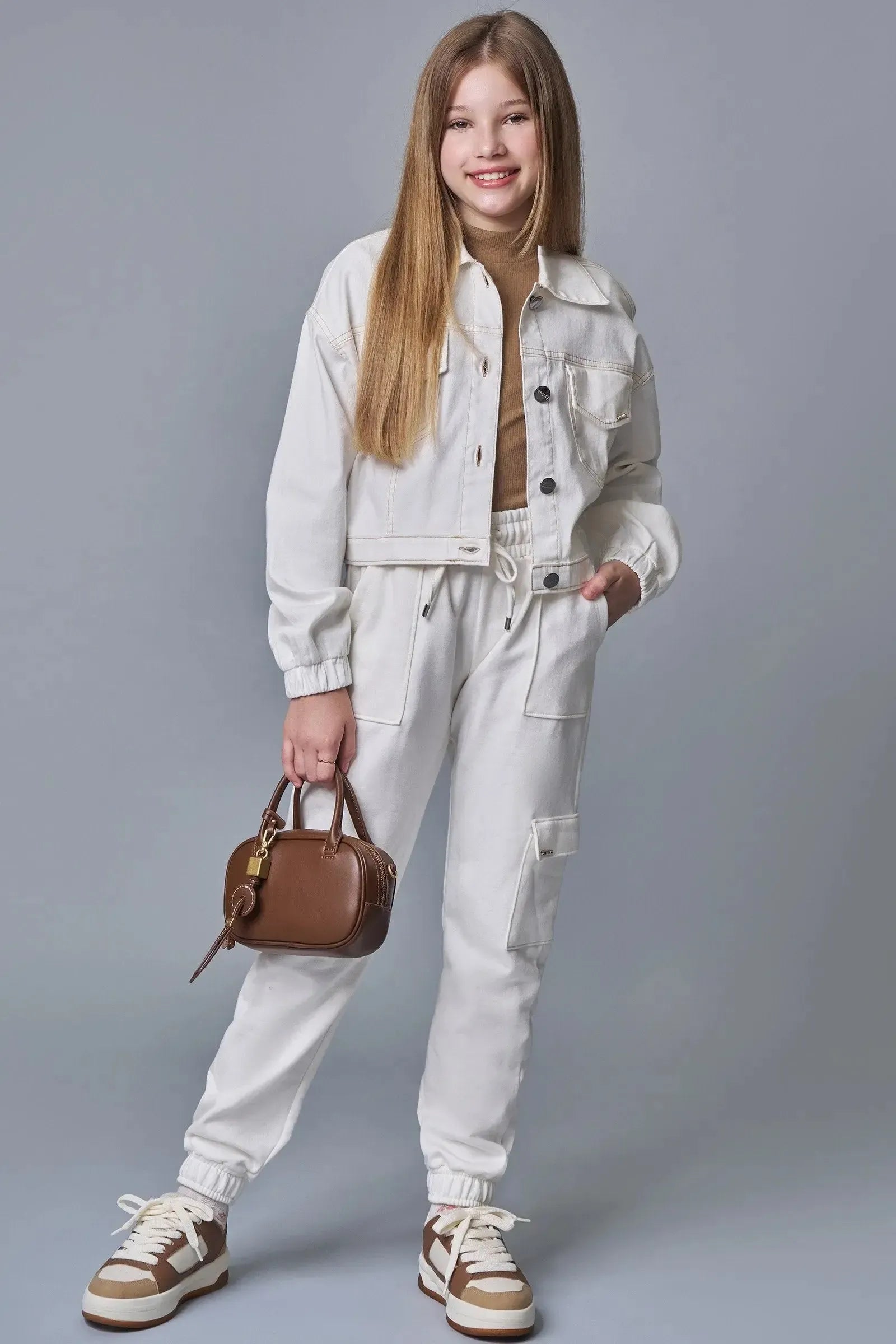 Jaqueta Boxy Baggy em Sarja com Elastano 89357 Lilimoon Teen Menina