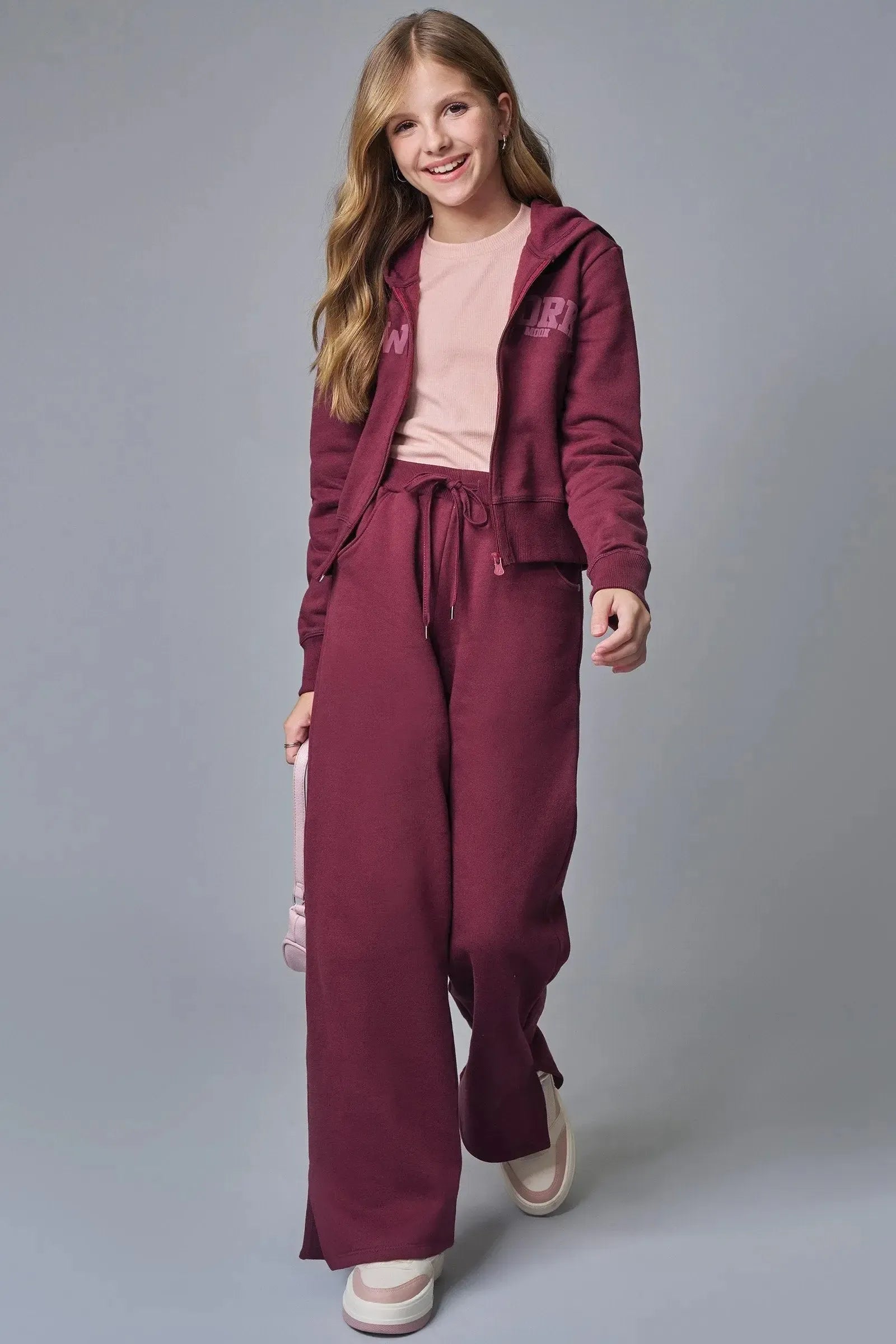 Jaqueta Boxy com Capuz em Moletom com Pelúcia 89419 Lilimoon Teen Menina