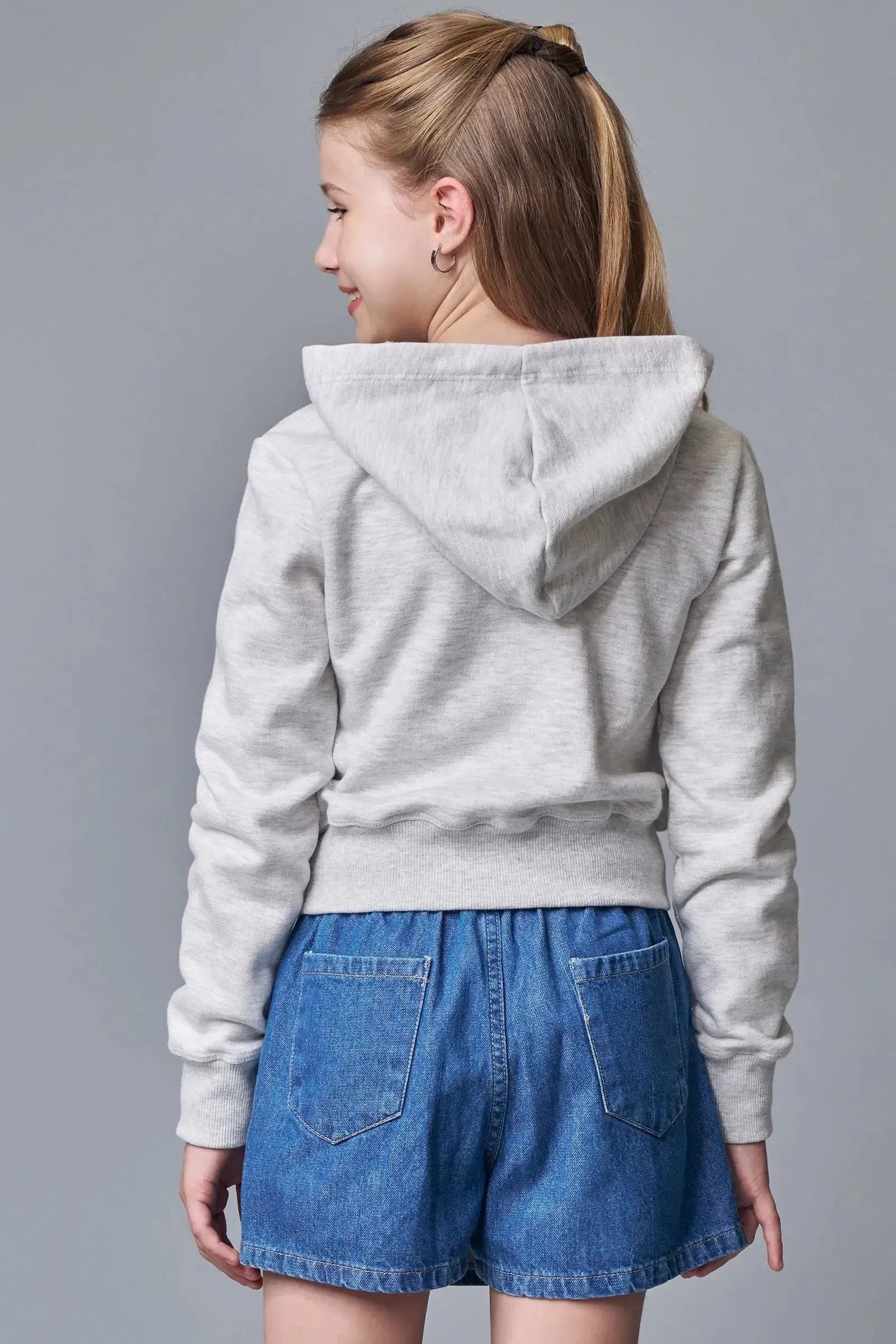 Jaqueta Boxy com Capuz em Moletom com Pelúcia 89419 Lilimoon Teen Menina
