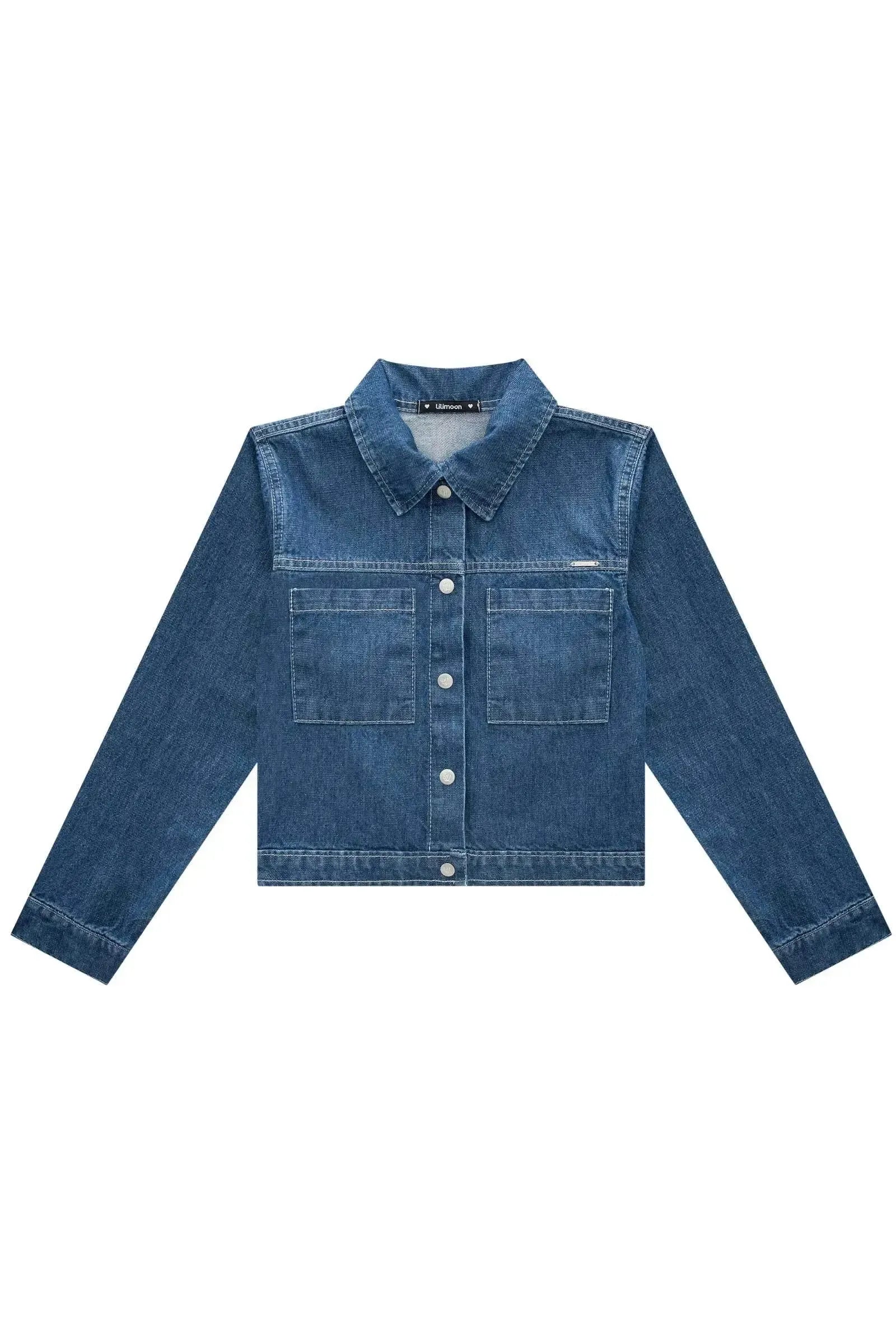 Jaqueta Boxy em Jeans Arkansas 89445 Lilimoon Teen Menina