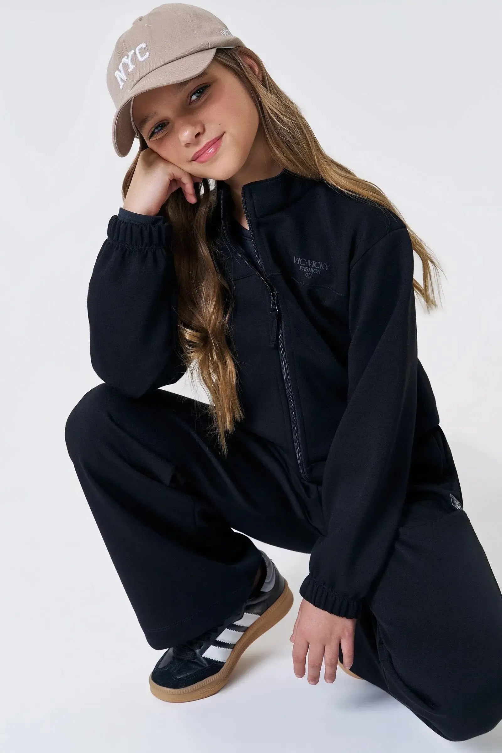 Jaqueta Boxy em Malha Tecno New 90860 Vic&Vicky Teen Menina