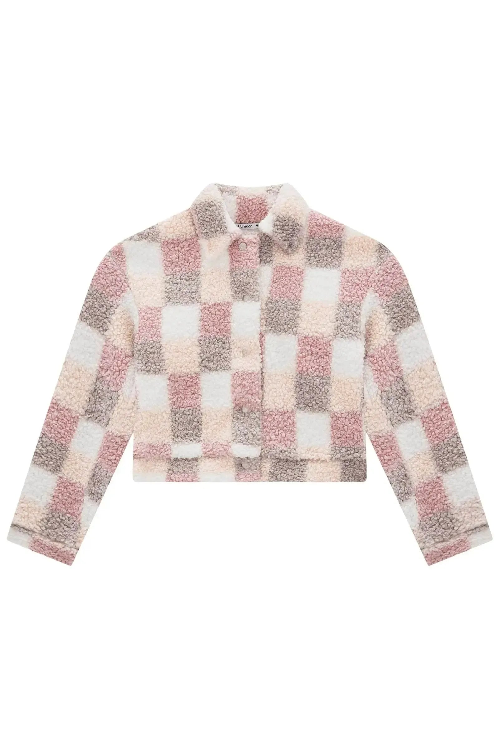 Jaqueta Boxy em Pelo Carneirinho 89430 Lilimoon Teen Menina