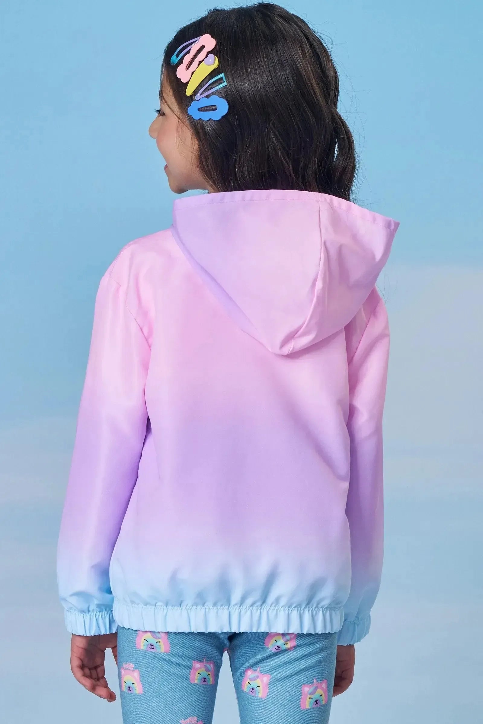 Jaqueta Corta Vento em Nylon 90233 Kukiê Infantil Menina