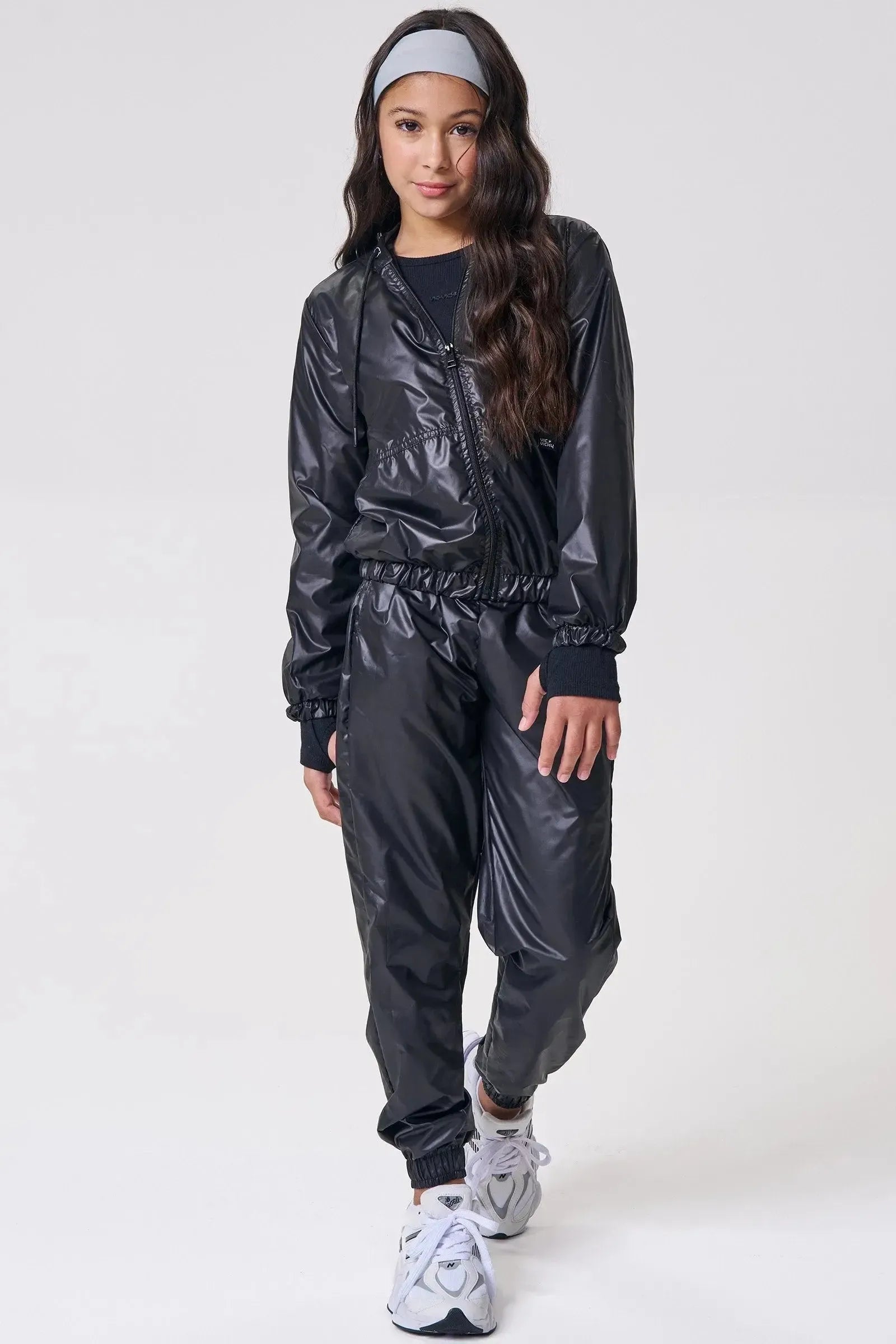 Jaqueta Corta Vento em Nylon Asia 90643 Vic&Vicky Teen Menina