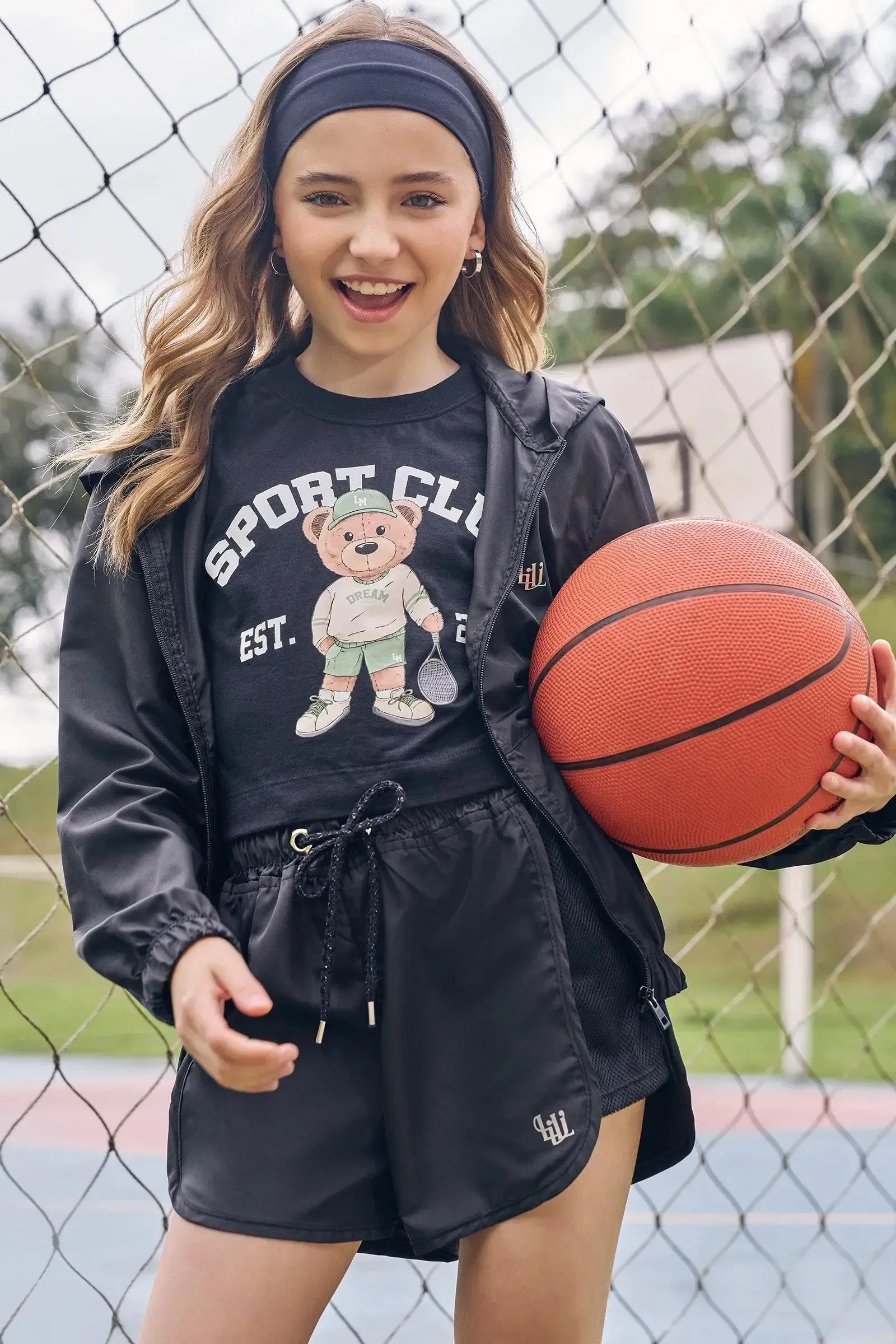 Jaqueta Corta Vento em Nylon Aspen 85288 Lilimoon Teen Menina