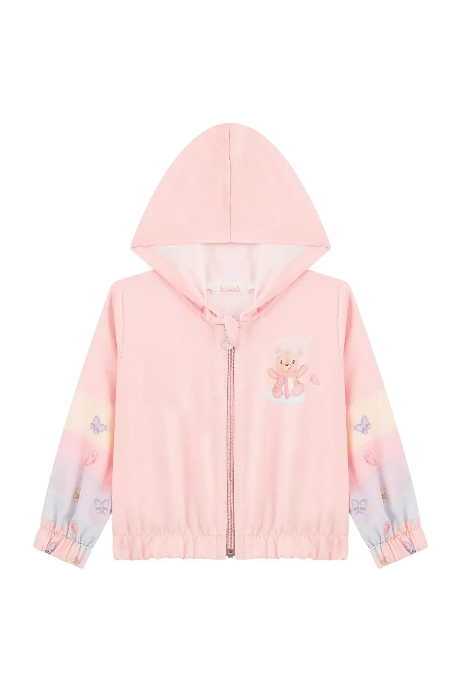 Jaqueta Corta Vento em Nylon Ergonomic com Elastano 90878 Kukiê Bebê Menina