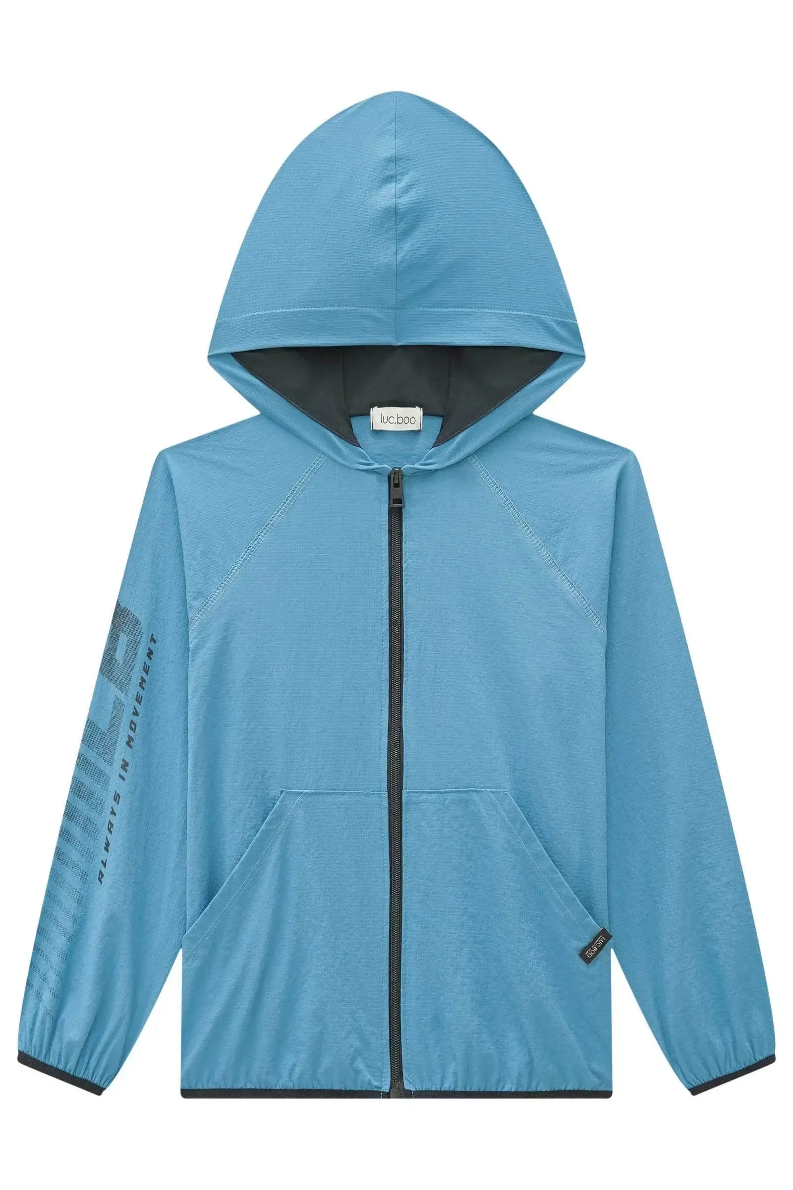 Jaqueta Corta Vento em Nylon Ripstop com Elastano com Proteção UV50+ 83862 LucBoo Infantil Menino