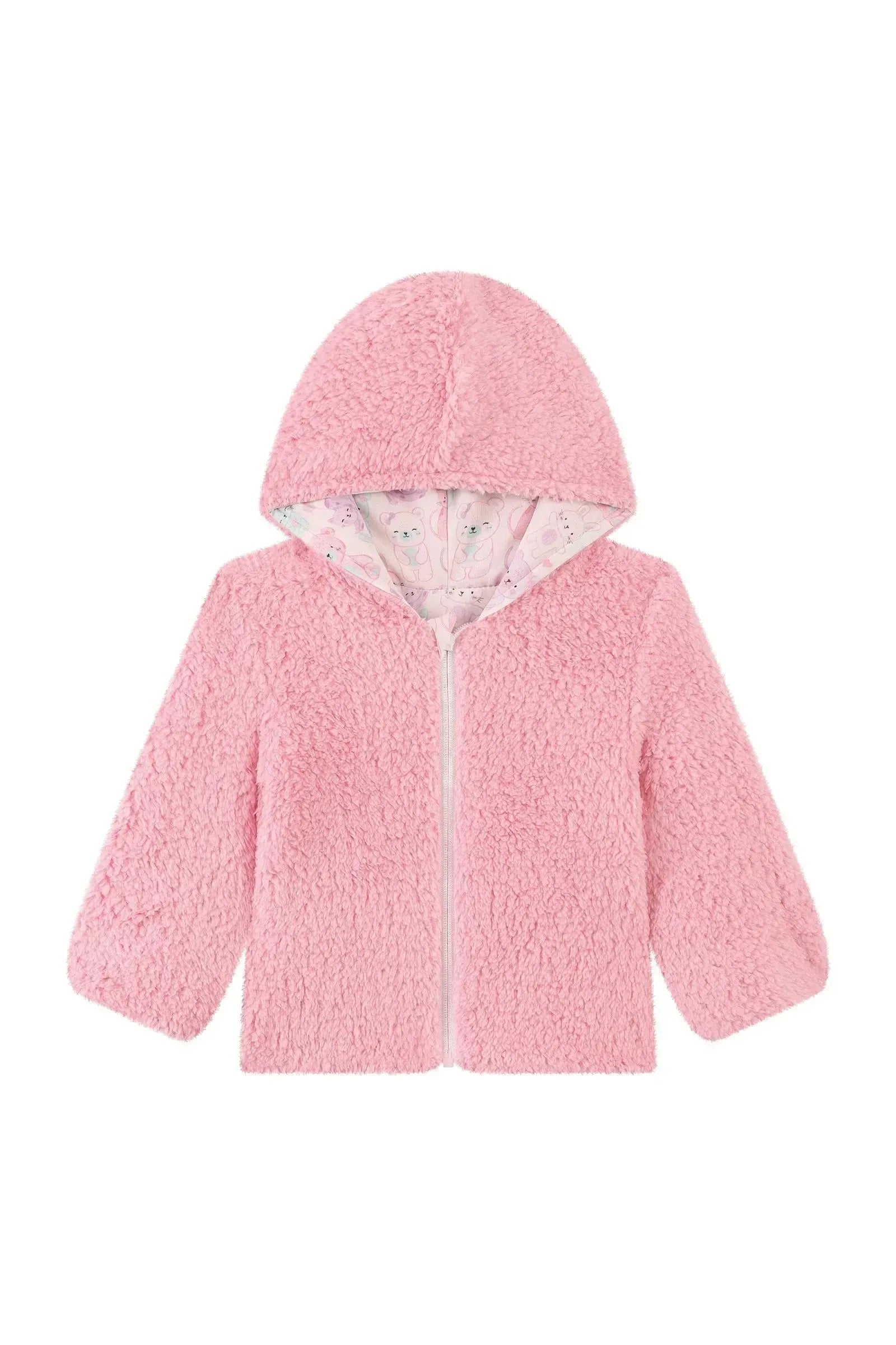 Jaqueta Dupla Face em Nylon Ergonomic e Forro em Pêlo Carneirinho 90889 Kukiê Bebê Menina